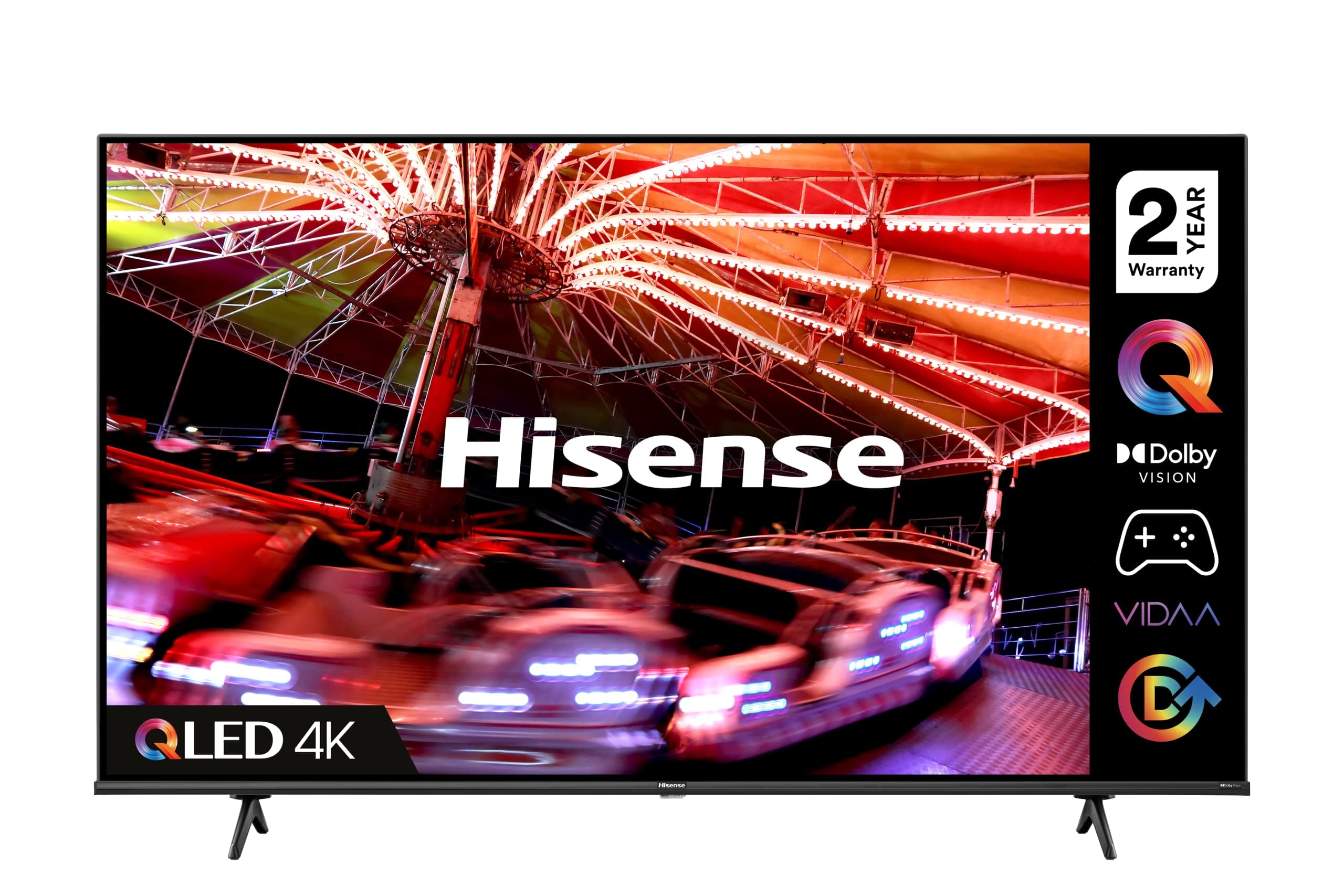 Hisense 70E7HQTUK QLED Gaming Series 70-inch 4K UHD Dolby Vision HDR Smart TV with YouTube, Netflix,Disney + Freeview Play and Alexa Built-in, Bluetooth and WiFi, TUV Certificated [Energy Class G]
