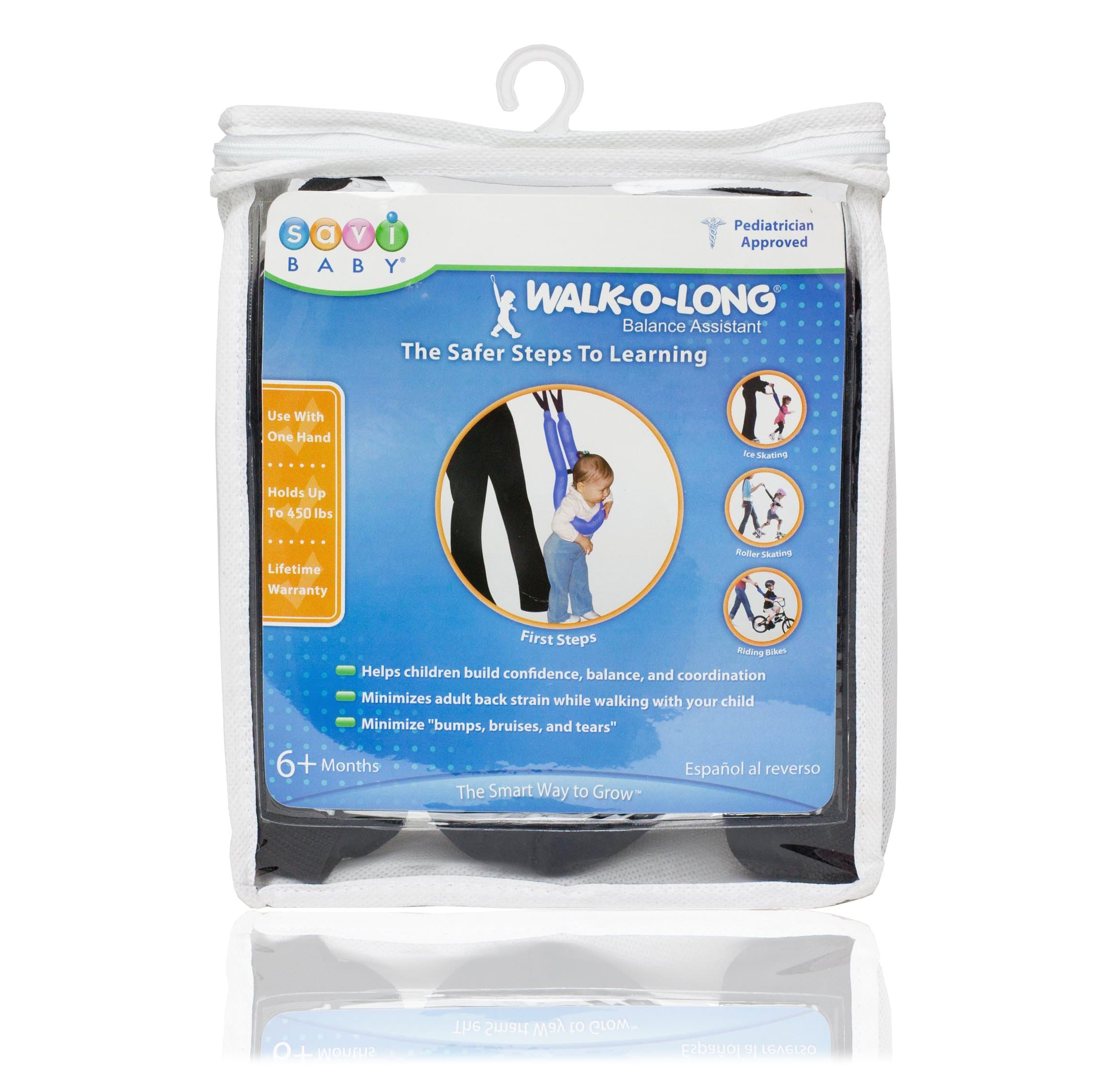 Walk O Long Balance Assistant Child Baby Walker Leash Harness Black