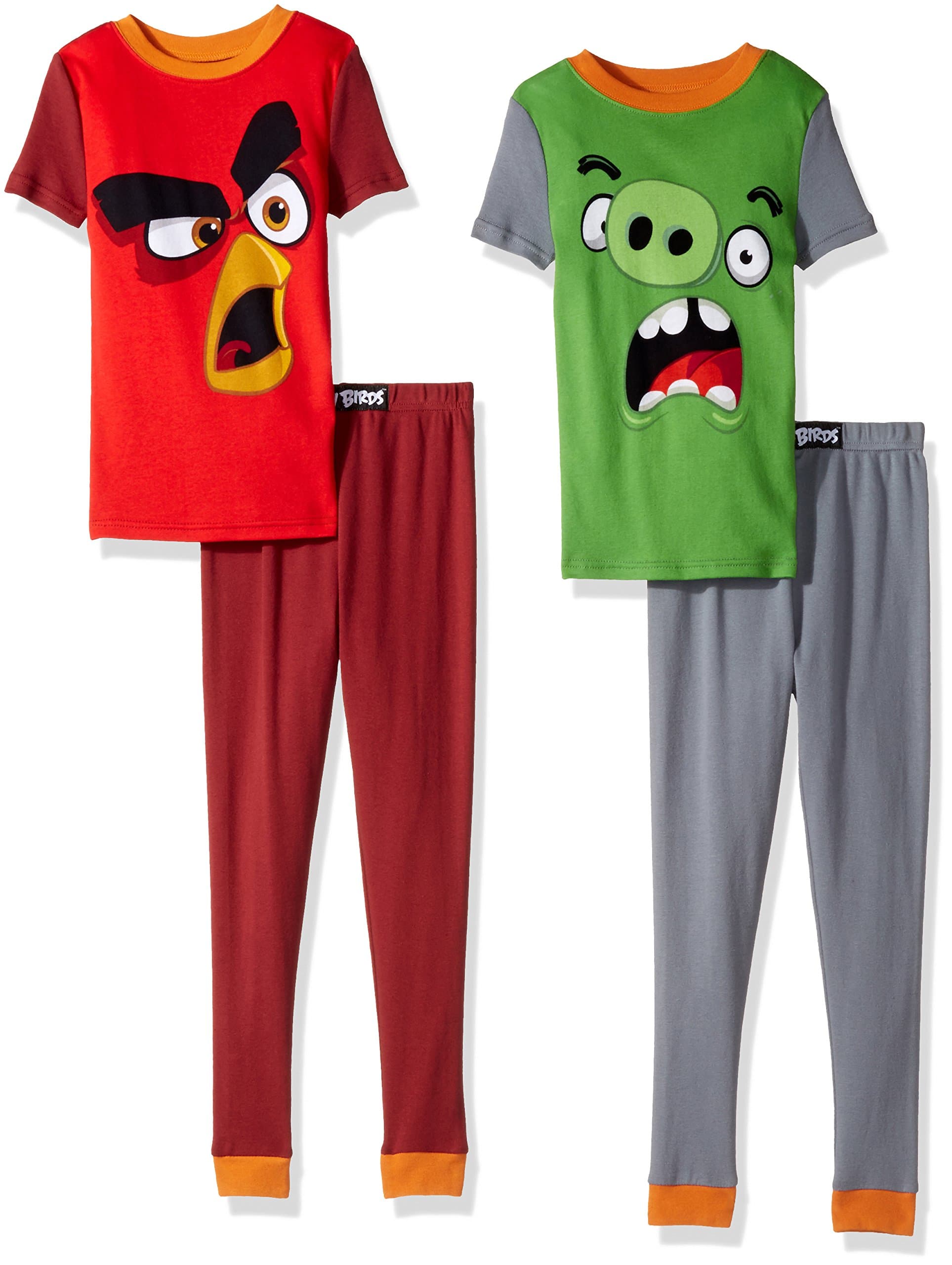 Angry Birds Boys' Big 4pc Cotton Sleepwear Set