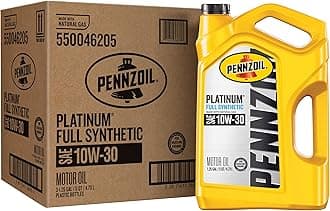 Pennzoil Platinum Full Synthetic 10W-30 Motor Oil (5-Quart, Case of 3)