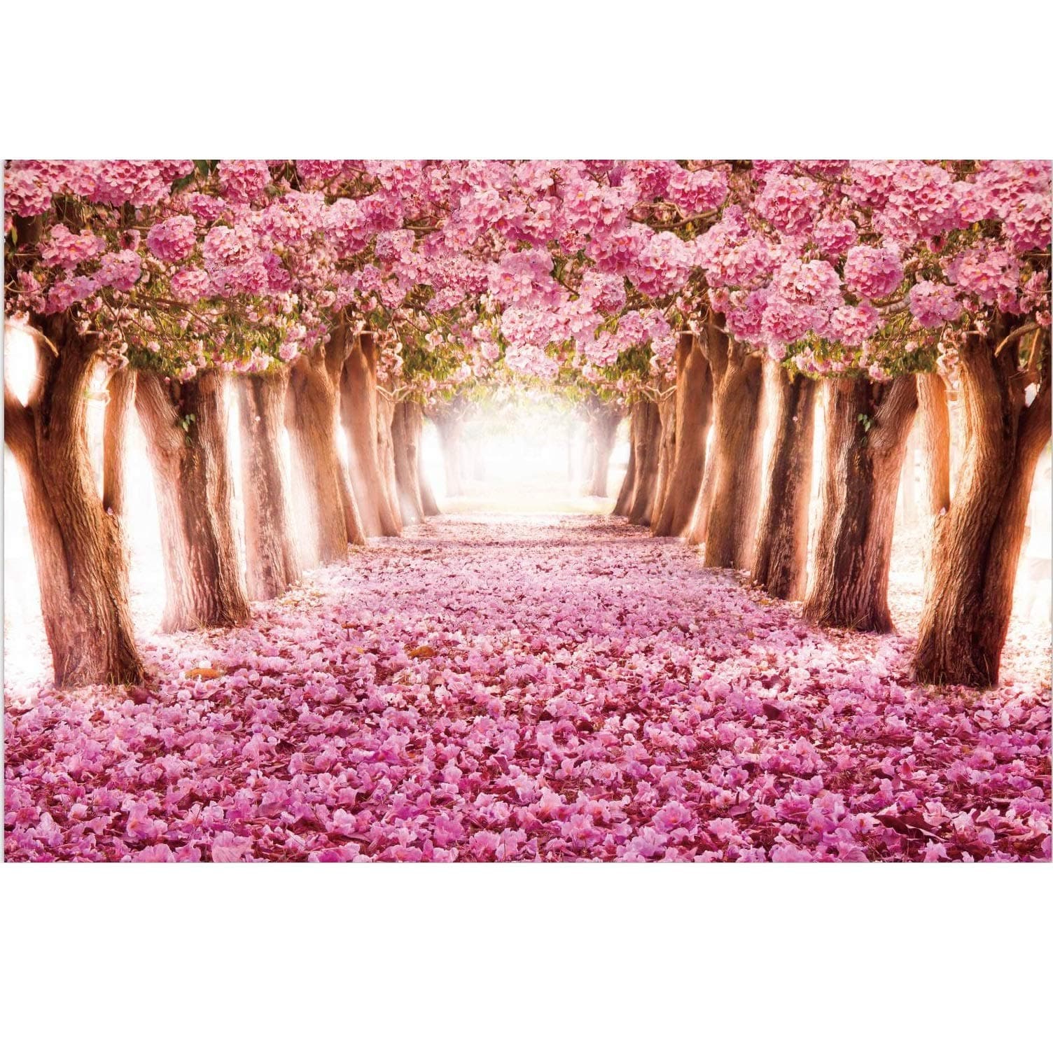 1000 Pieces Wooden Jigsaw Puzzles for Adults Imagination Series Puzzle Toys DIY Signature Constellation Puzzles for Creative Gift Home Decor - Cherry Trees Forest Landscape Romantic Pink Sakura