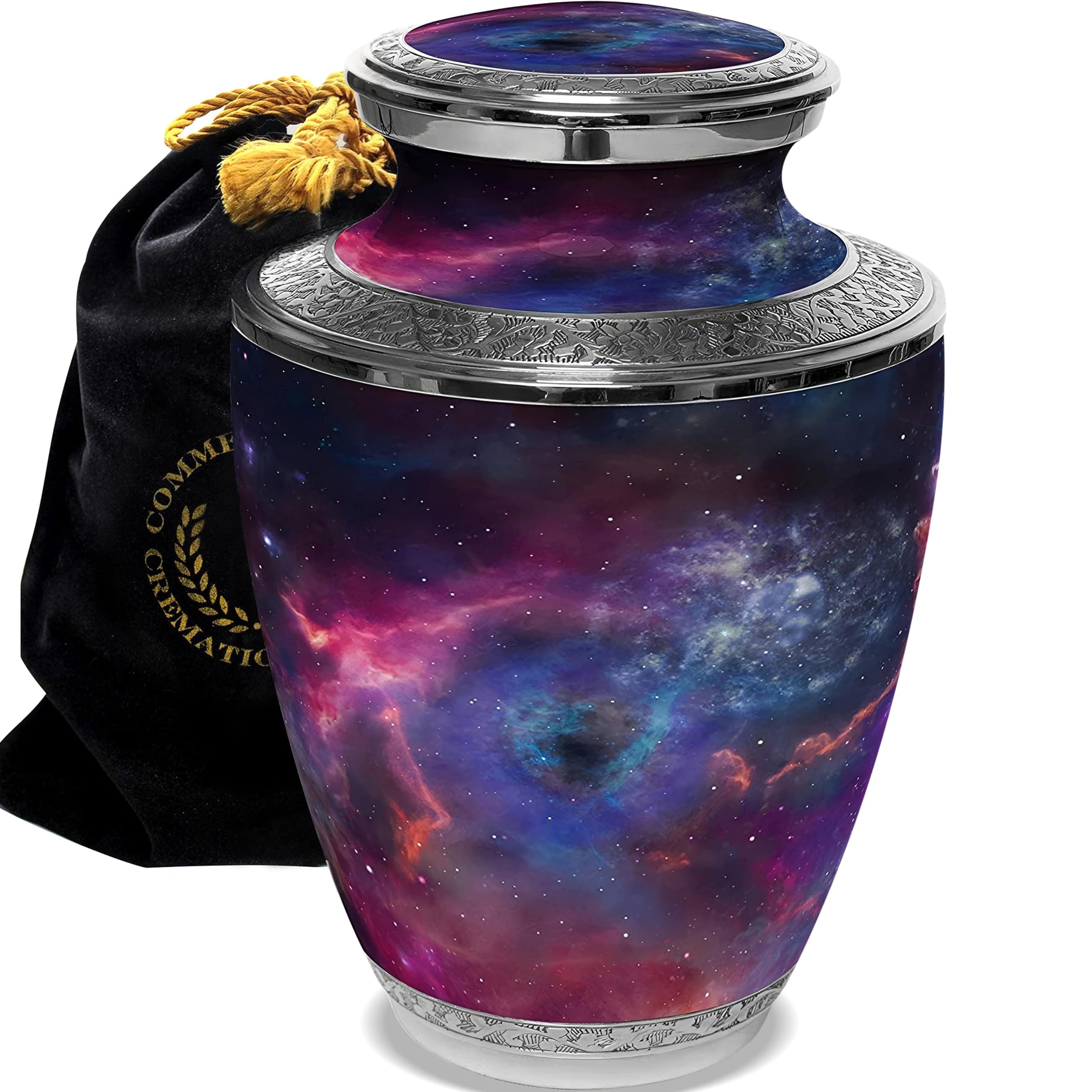 Galaxy Cremation Urn for Ashes for Women - Beautifully Handcrafted & Personalized Cremation Urns for Human Ashes Adult Female