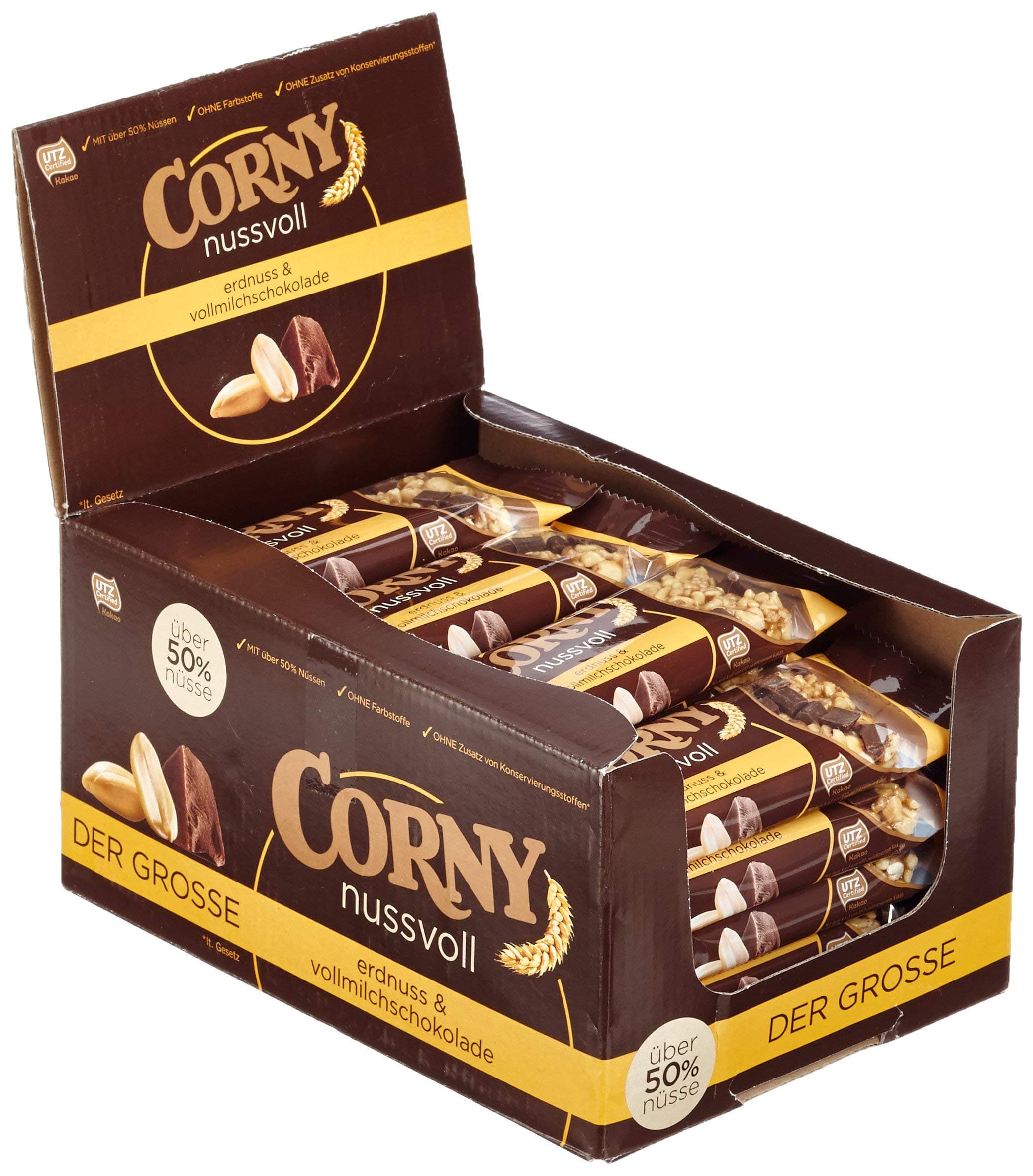 Corny Full Nut Peanut & Milk (24 x 40g)
