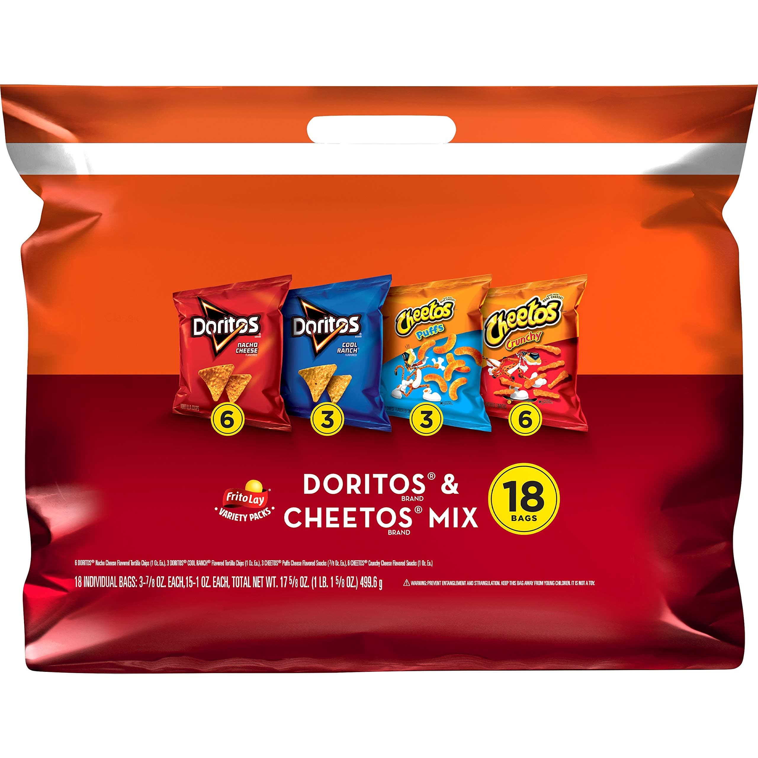 Frito-Lay Variety Pack Doritos & Cheetos Mix - 18ct