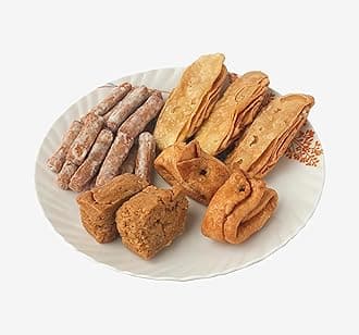 RASABALI Assorted Odia Mitha | Odia sweet combos pack | pack contain Pheni, Khasta Gaja, Labanga Lata & Atta Shakrapara | desi dessert to gift your loved ones on any occasion (500gm)