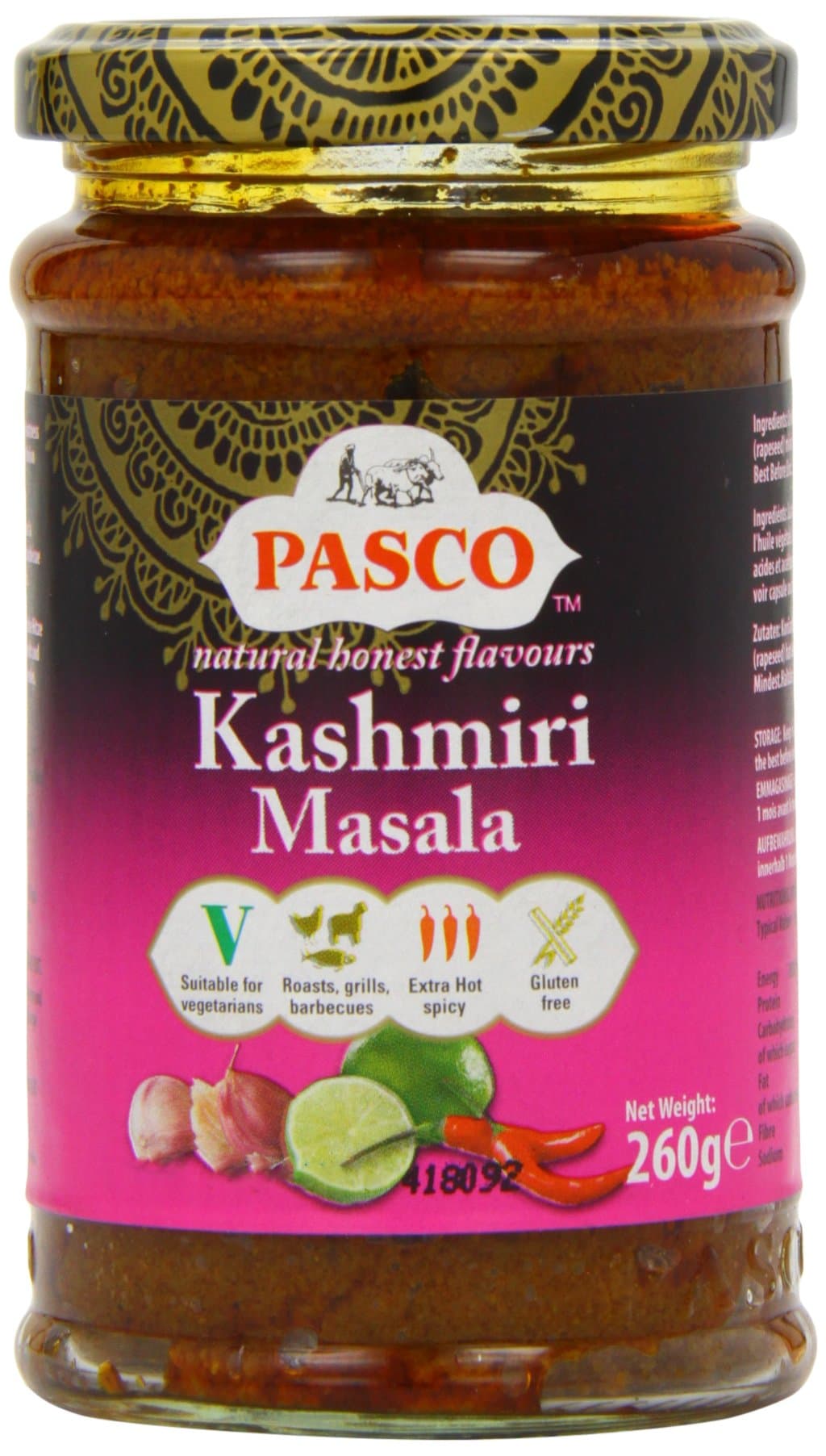 Pasco Kashmiri Masala Paste 260 g (Pack of 6)