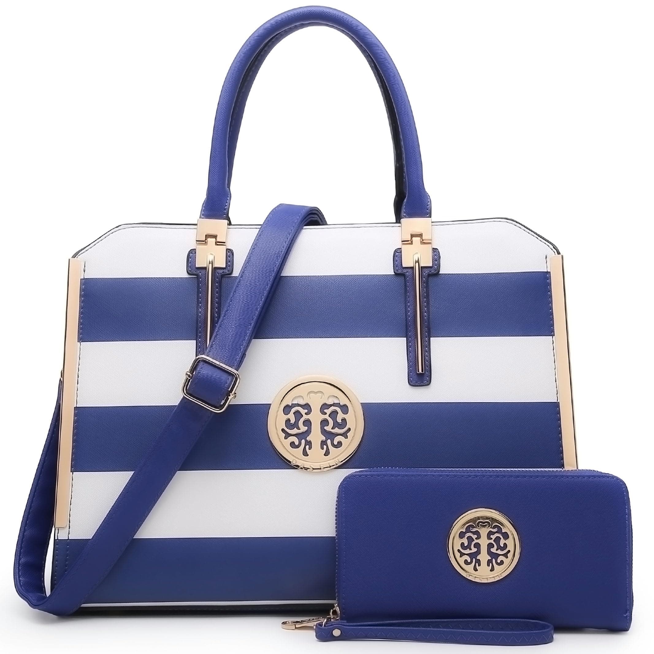 DaseinWomen Purses and Handbags Top Handle Satchel Bags Large Shoulder Work Bag Tote with Wallet