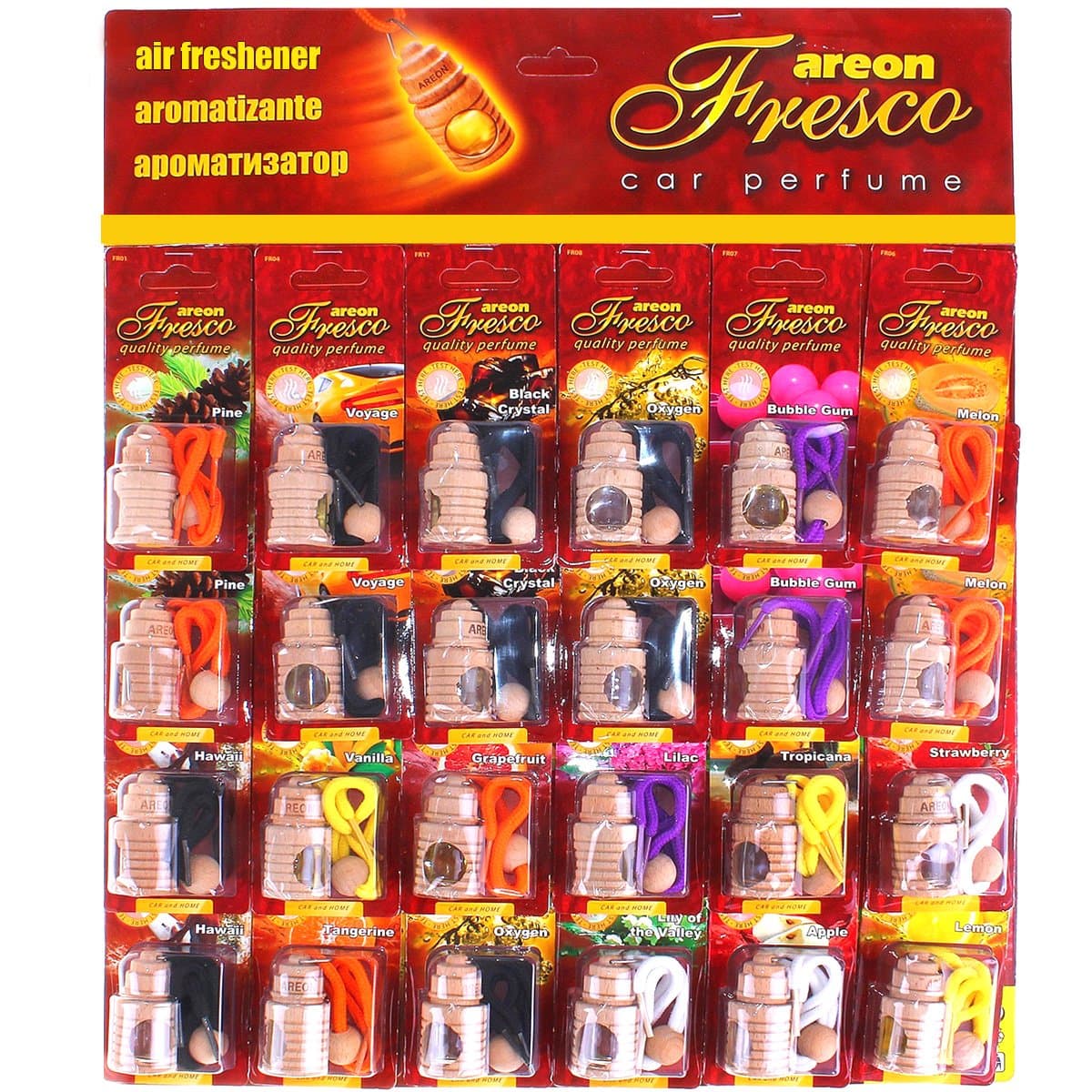 24 x Car Air Freshener Luxury Fragrance Vehicle Perfume Sample on the Packaging