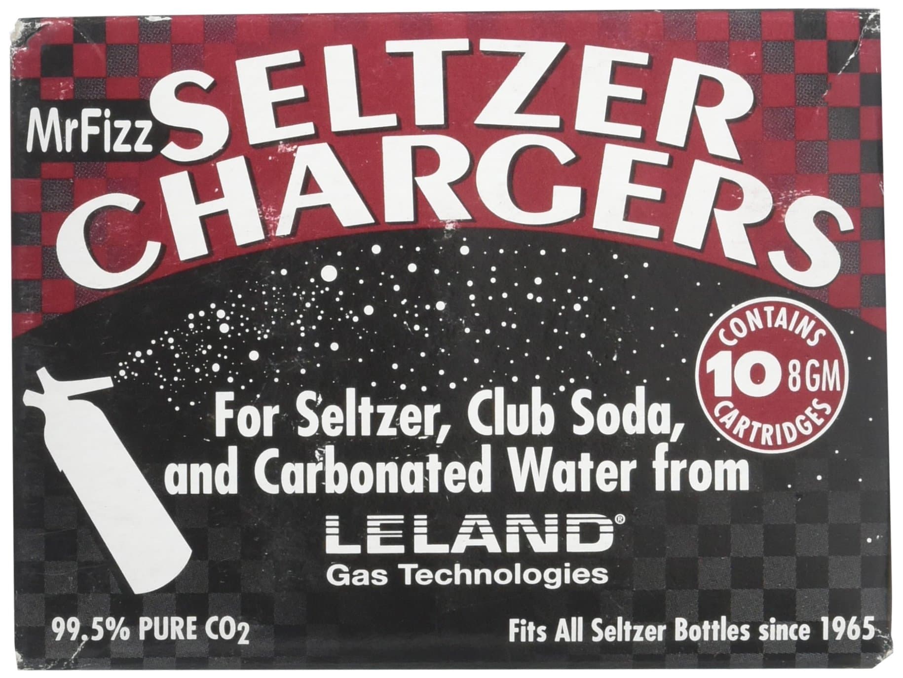 Mr Fizz by Leland Leland Mr. Fizz Co2 Soda Siphon Chargers 10 Count Silver