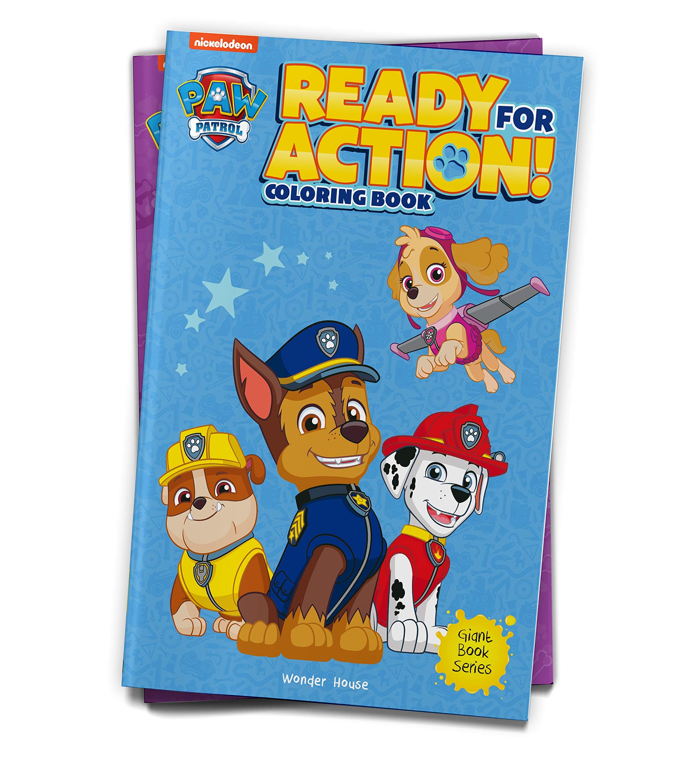 Ready For Action! : Paw Patrol Giant Coloring Book For Kids