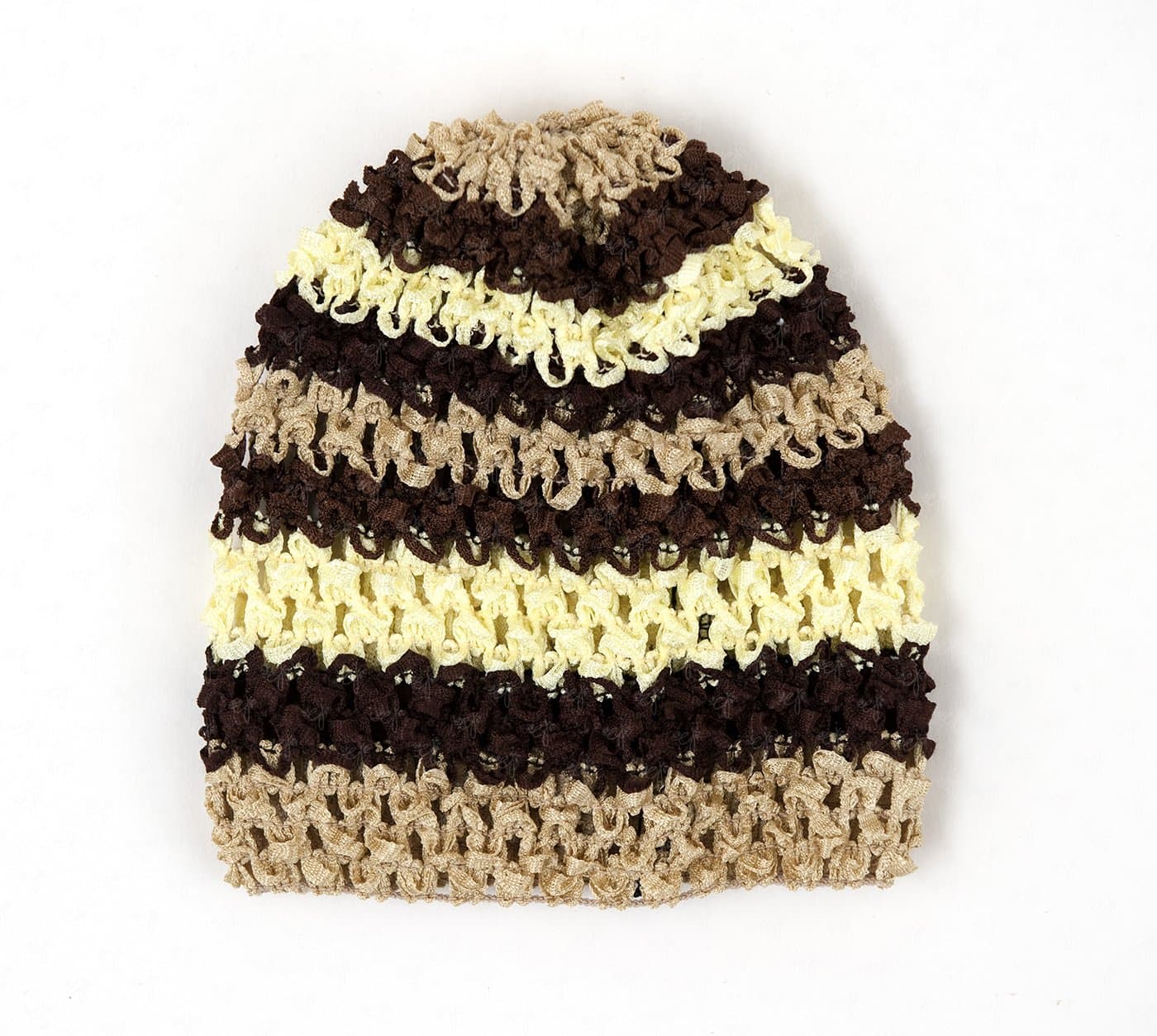 Ema Jane (Stripes (Honey Bee)) Super Soft Waffle Crochet Beanie Hats for Baby