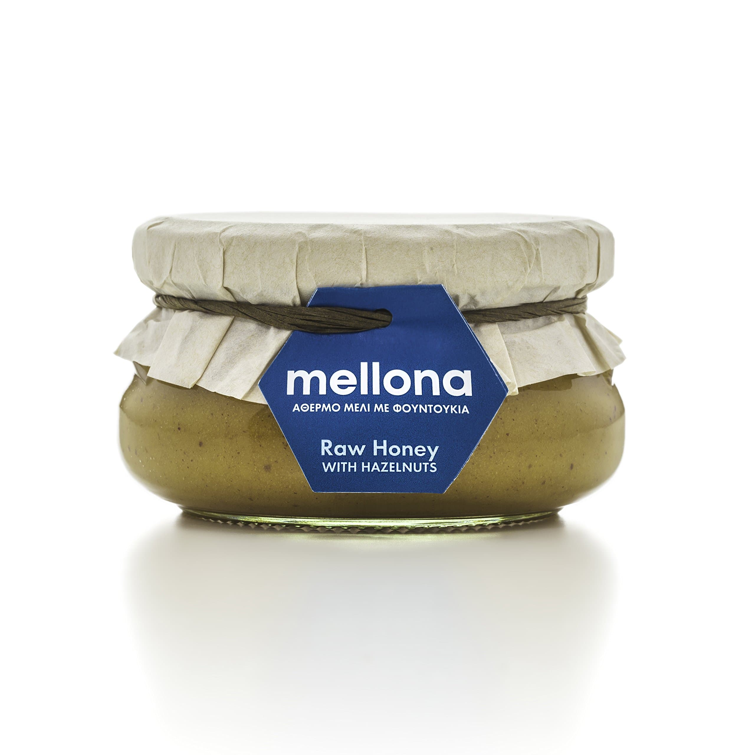 Mellona 100 Percent Pure Raw and Unique Hazelnut Honey from Cyprus Unprocessed 230 g