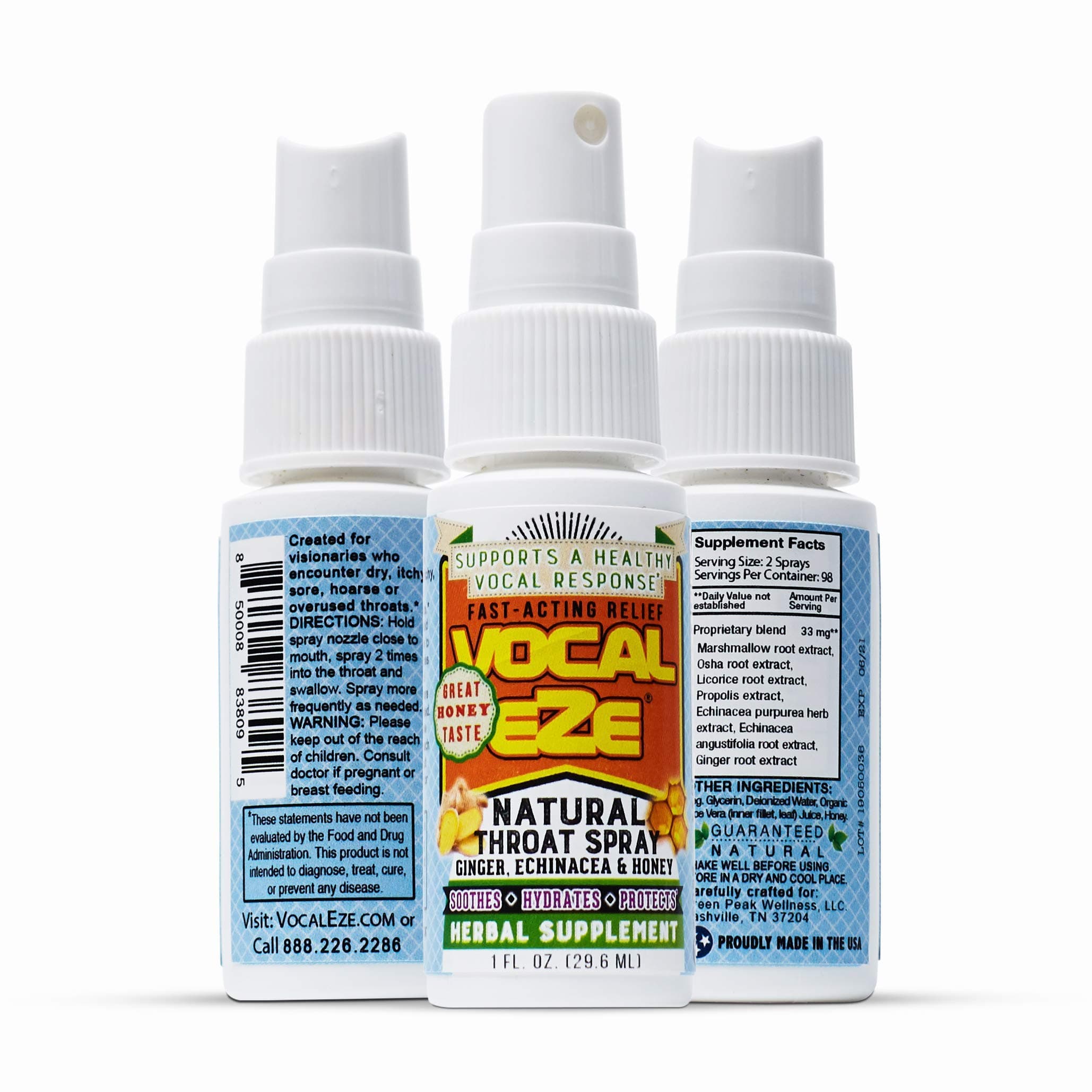 Throat Spray | Relieve Sore, Hoarse, Fatigue, Dryness of Throat | Herbal Immune Support, All Natural Ingredients (1)