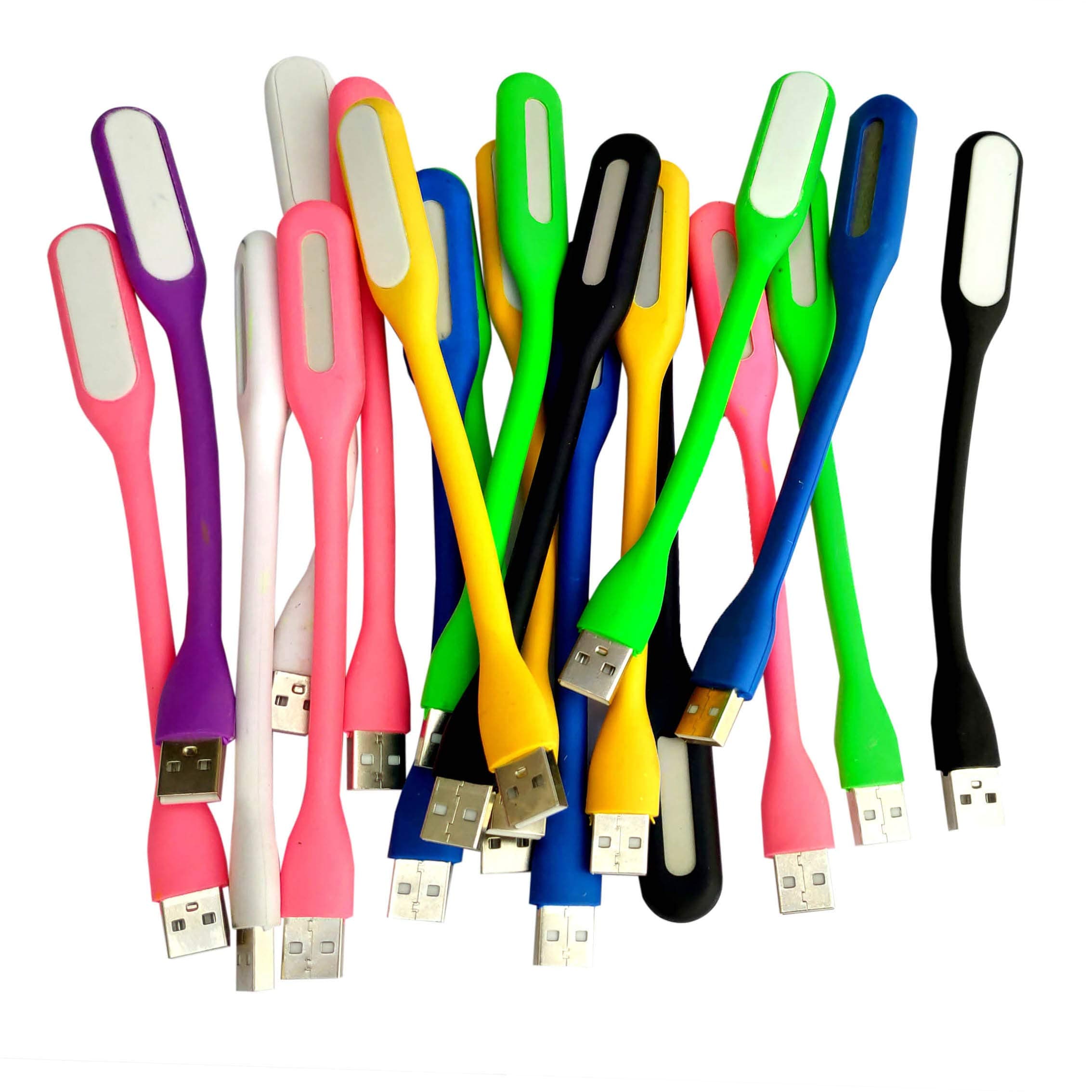 PickTheDealCombo of 20 Flexible Portable Bendable USB LED Light (Colour May Vary)
