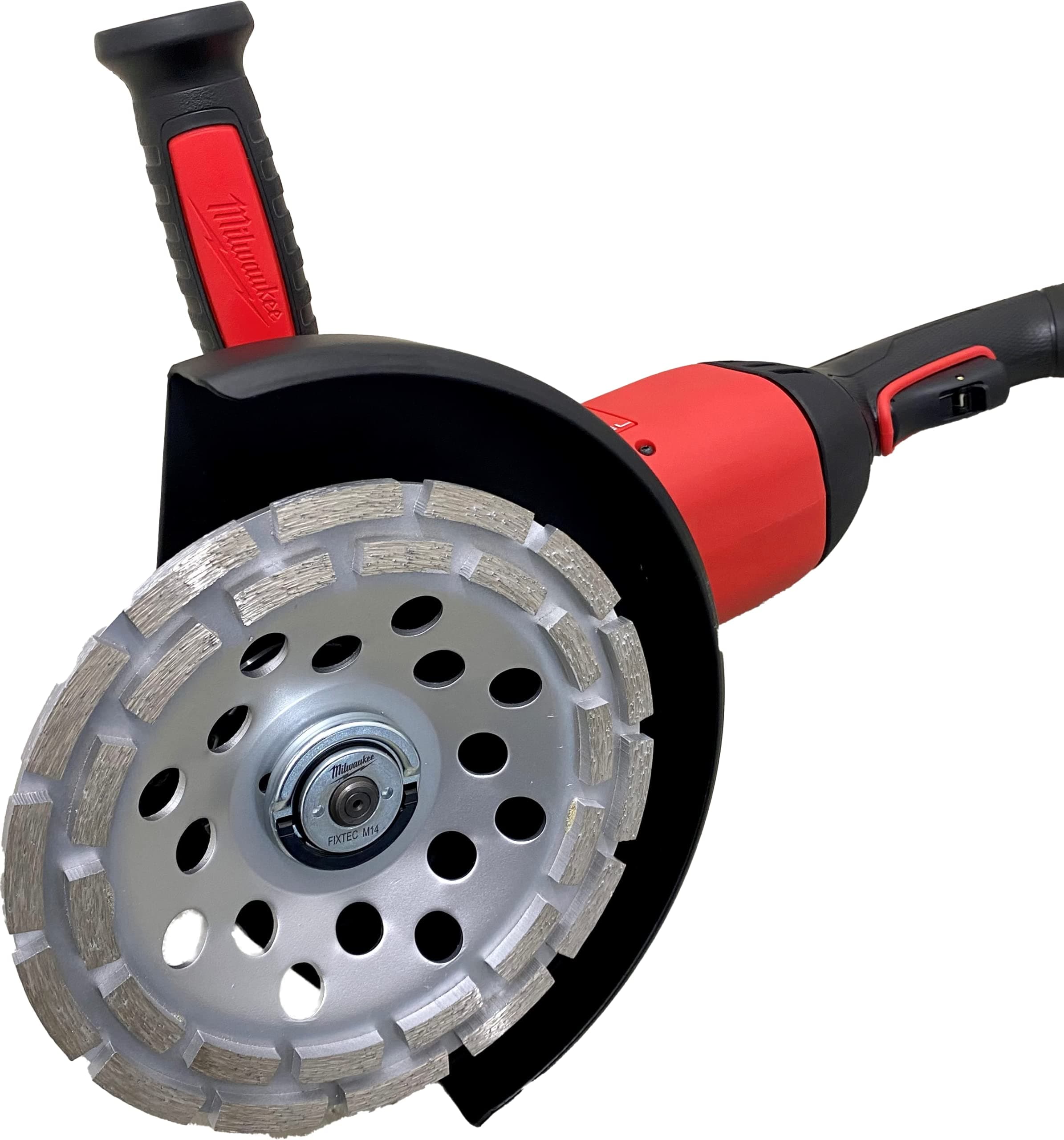 ADT DIAMANTTOOLGE Diamond Cup Wheel 180 for Concrete, Screed Grinding Disc Universal for Angle Grinder Diameter 180 mm Double Row