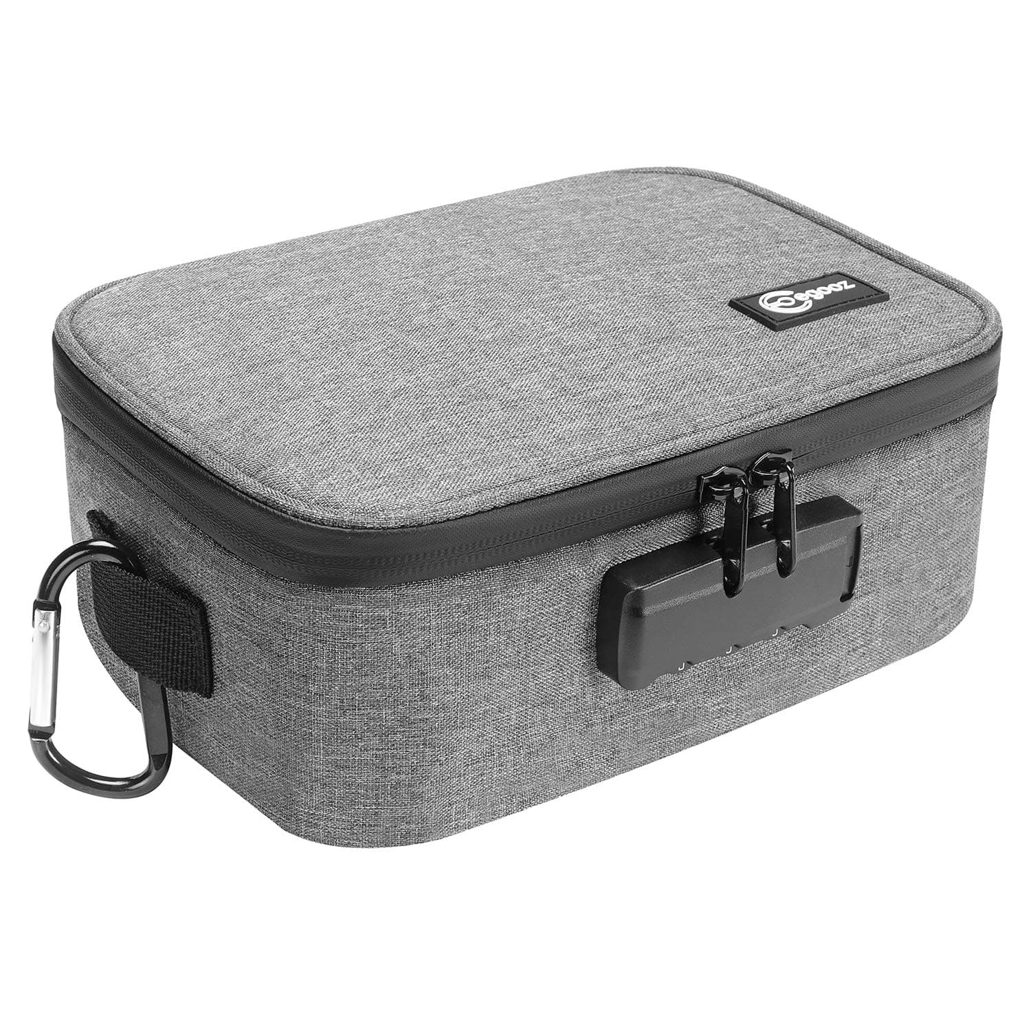 Egooz Standard Storage Bag with Combination Lock - Waterproof Cosmetic Storage Case for Travel and Home, Premium Makeup Storage Box Container for Storing Your Products, Grey