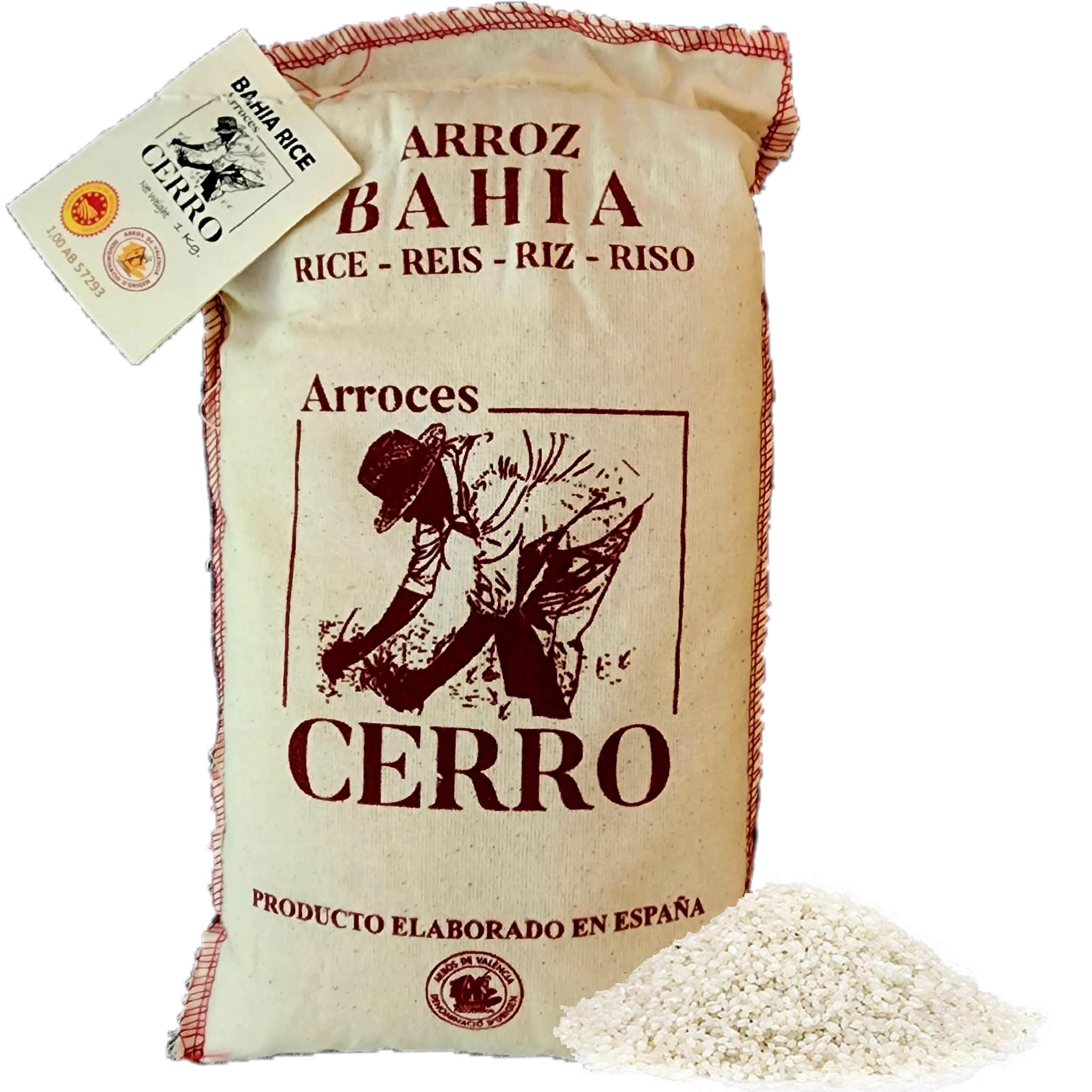 1 Kg. Bahia Paella Rice D. O. Valencia - Arroz Redondo, the White Rice from Spain - Perfect for Mediterranean Dishes