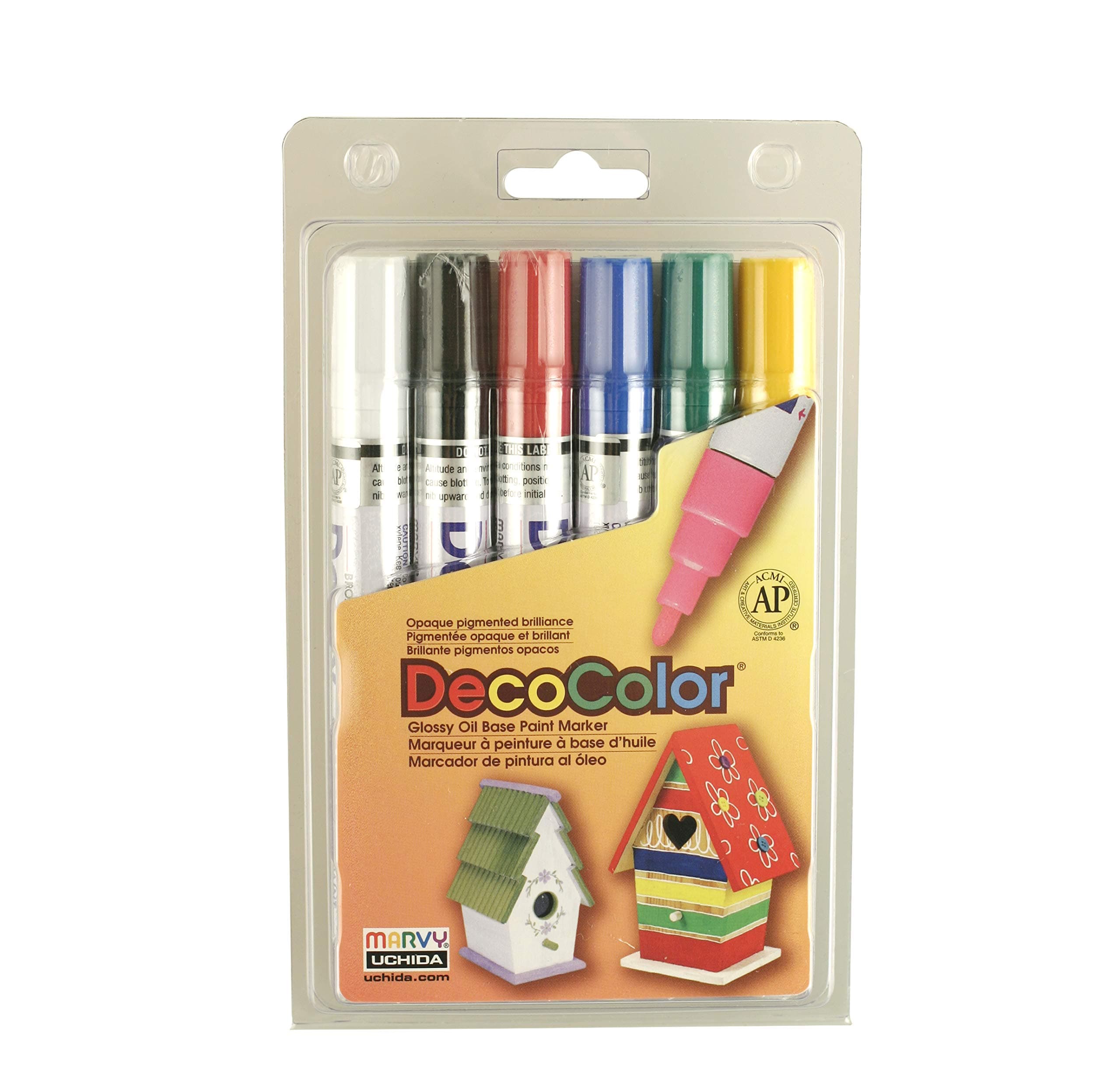Uchida Of America Marvy DecoColor Glossy Oil Base Paint Markers