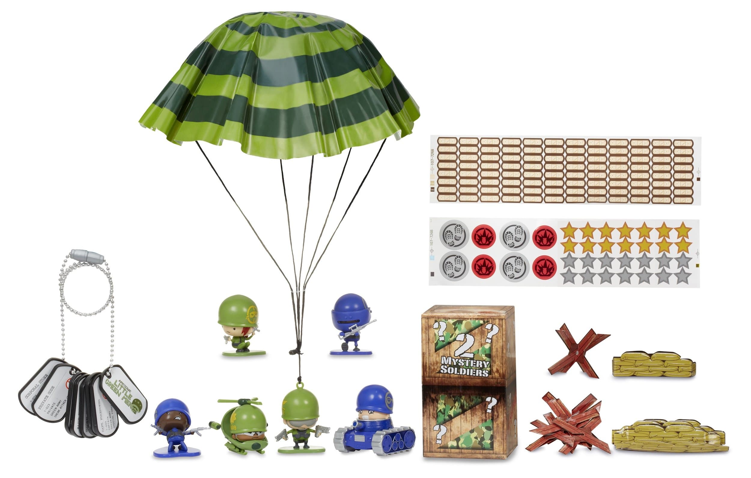 Little Green Men 8 Battle Pack Series 1 Style 4 Figures