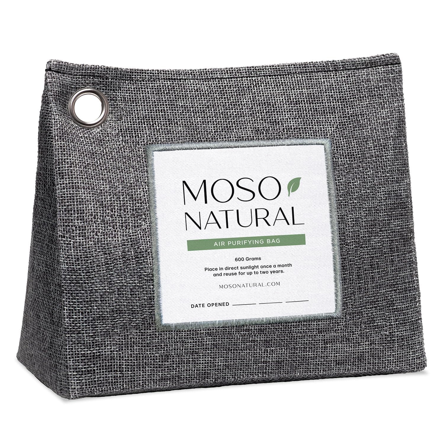Moso Natural Air Purifying Bag 600g, Premium Bamboo Charcoal Odor Absorber, Room Deodorizer for Large Spaces, Bedroom, Kitchen, Basement, Pet Odor Eliminator for Home, 21oz Charcoal Bags