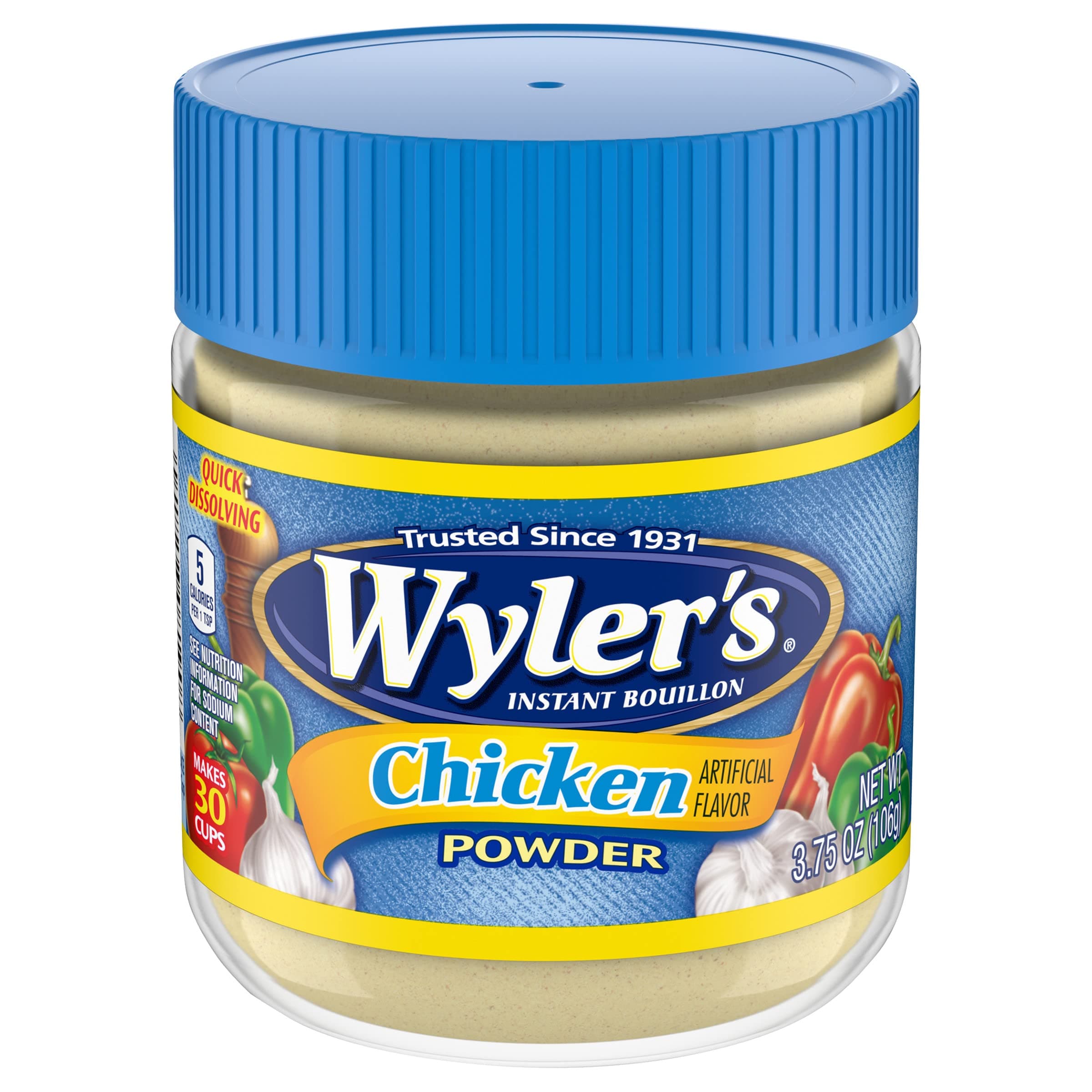 Instant Bouillon Chicken Flavored Powder (3.75 oz Jar)