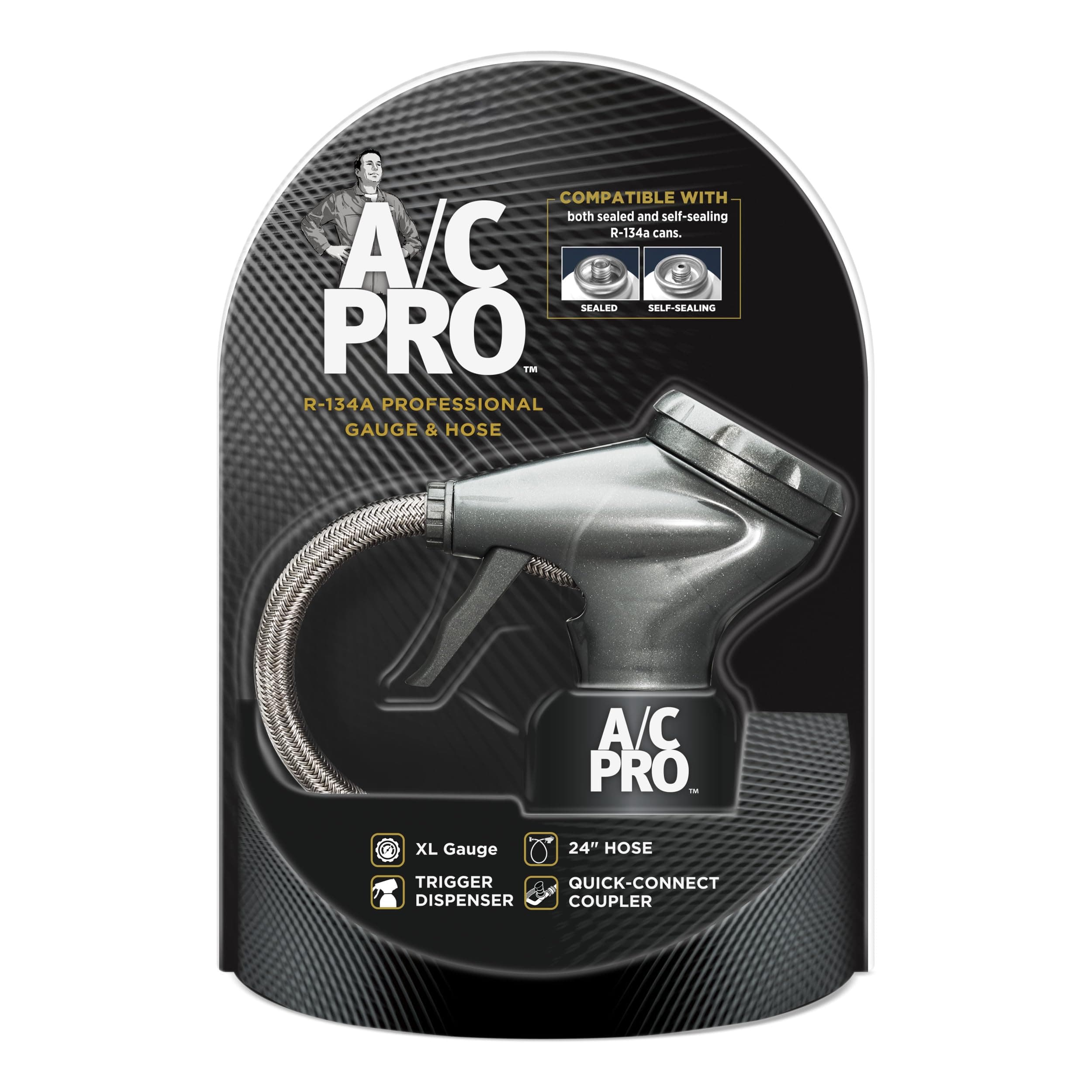 A/C Pro ACP410-4 Hose Dispenser, Black
