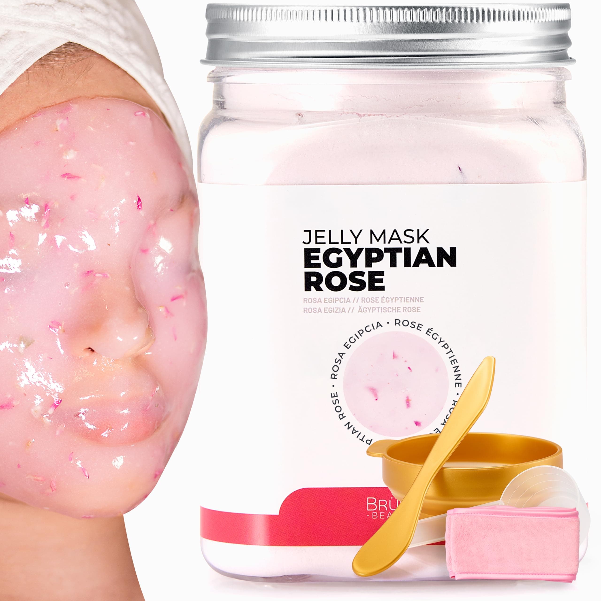 BRÜUN Jelly Mask Egyptian Rose Rubber Face Mask Peel-Off Jar