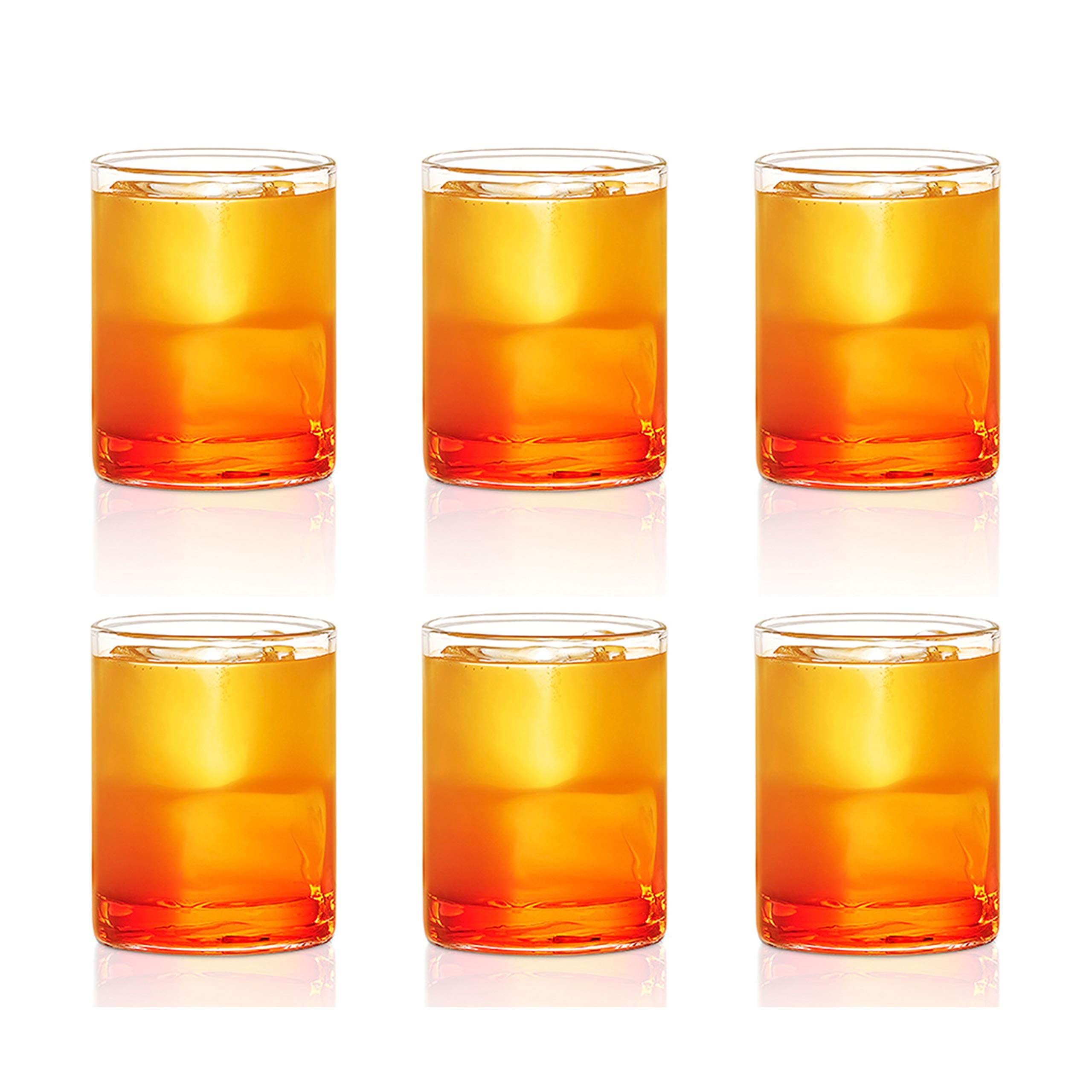 VCJ120 Vision Classic Juice Glass [Set of 6] Clear Lightweight & Durable Drinkware, Odor Resistant, Dishwasher Safe - Glass for Water, Juice, Beer, Wine, and Cocktails | 4 Ounce Cups
