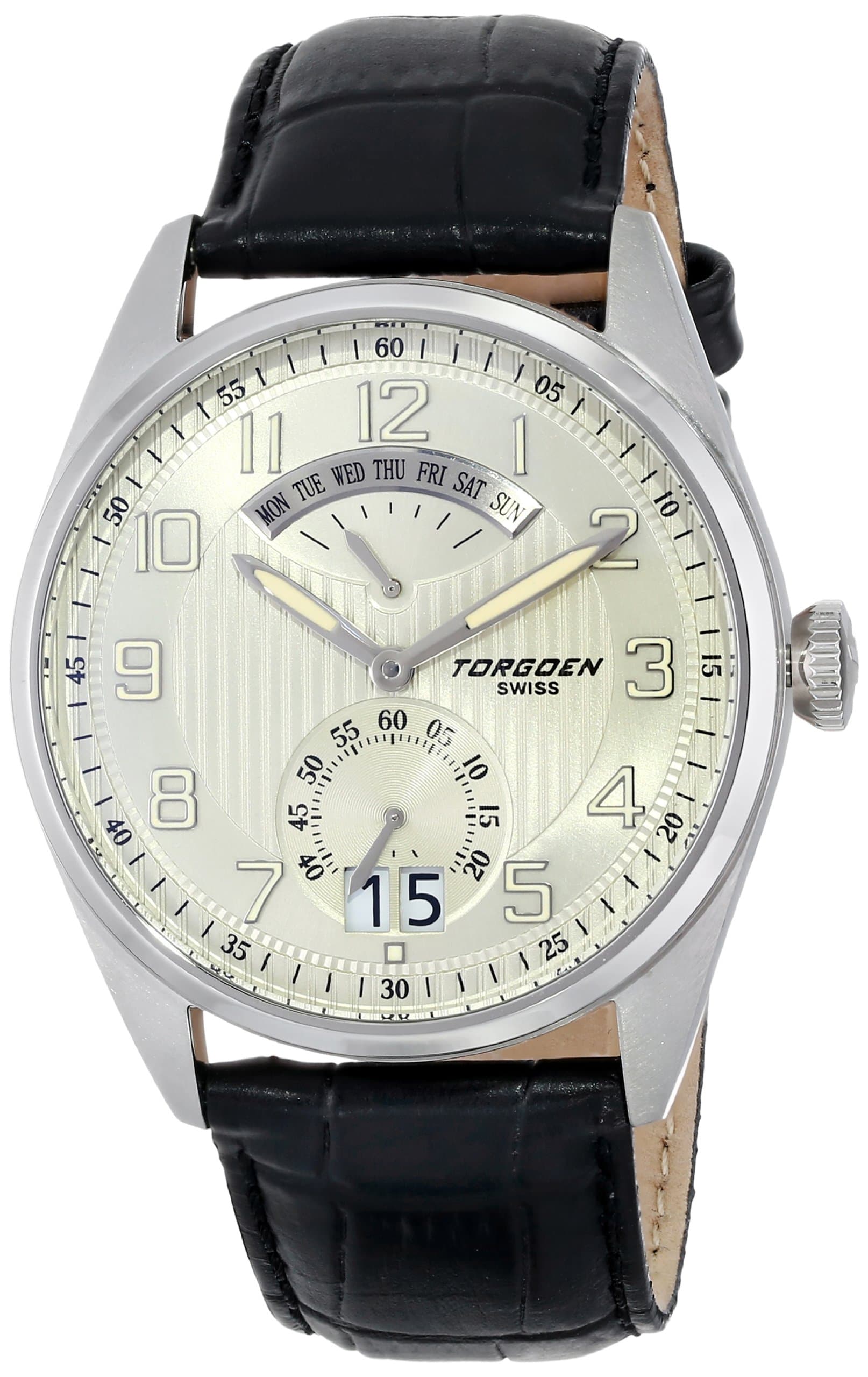 Torgoen Swiss Men's T29101 T29 Retro-Grade Aviation Watch