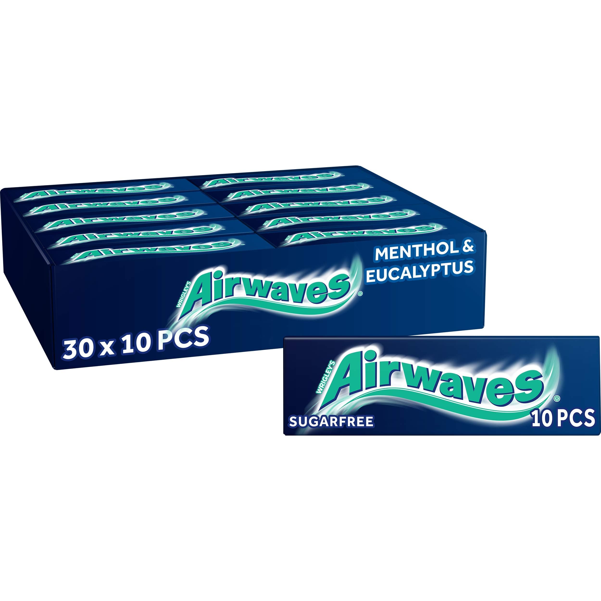 Airwaves Gum Menthol. Case of 30 packs.