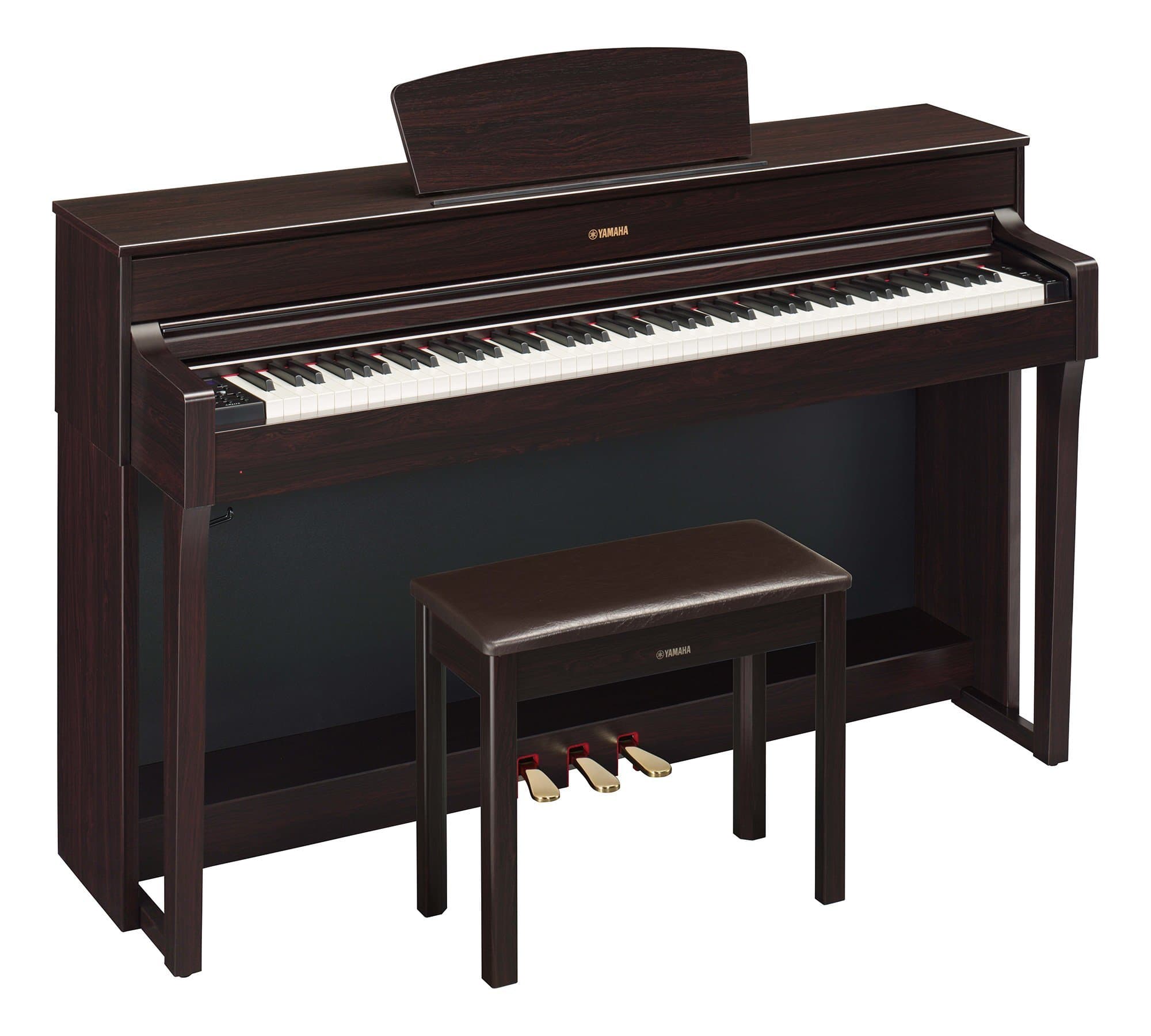 Yamaha YDP184 Console Digital Piano with Weighted 88-Key Graded Hammer 3 Action, CFX Concert Grand Piano Sound, Includes Bench (Dark Rosewood)