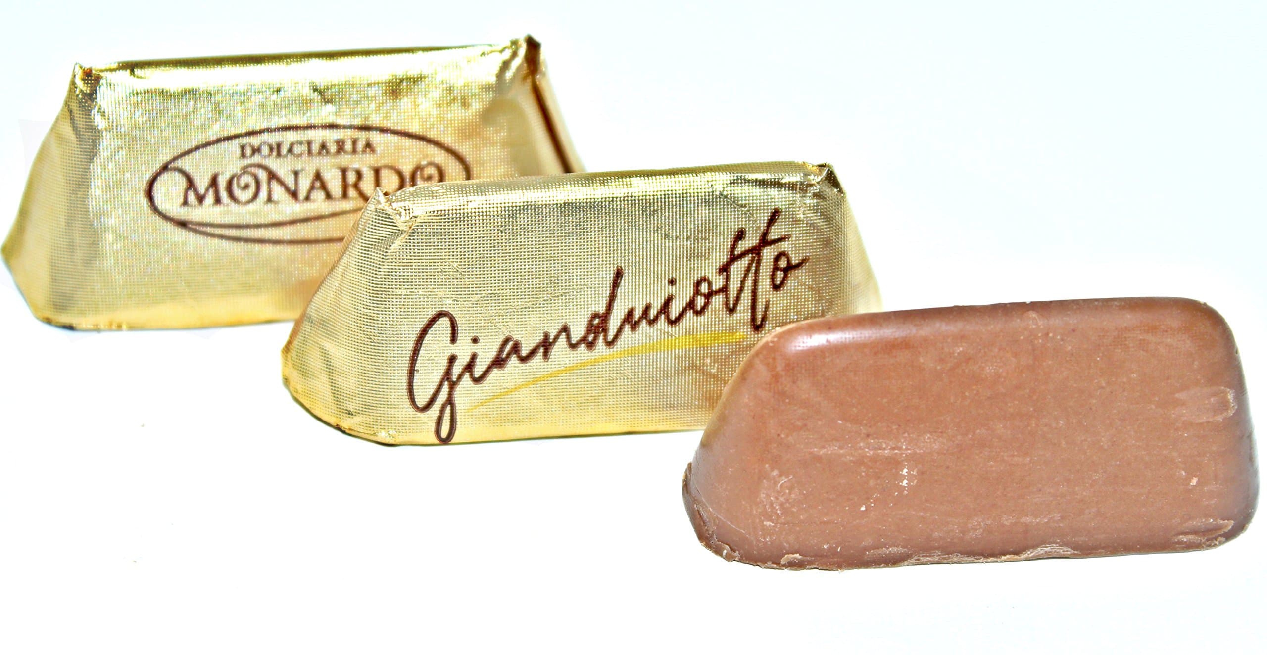 Monardo, Italian Gold Gianduiotto Smooth Blend of Milk Chocolate w/ Rst Hazelnut Butter (Gianduia) 10gr ea (100 pcs)