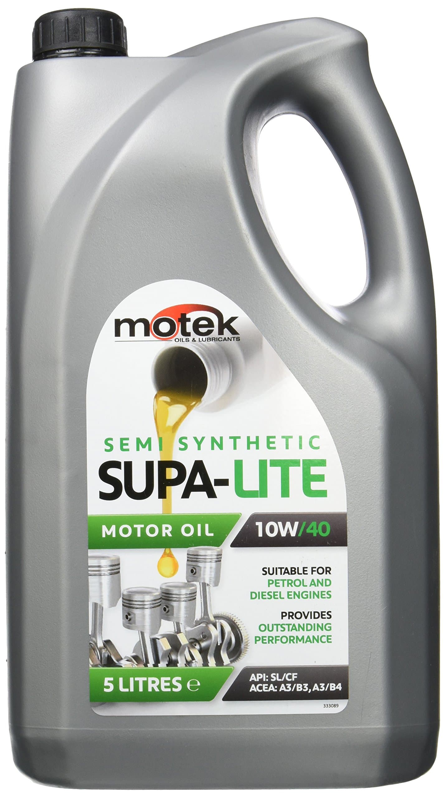 Motek10W-40 Supa-Lite Semi Synthetic Engine Oil, 5 Litre