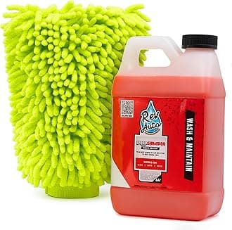 Vinyl Wrap Car Wash Soap Kit - Includes 64oz Car Wash Soap For Vinyl Wrap & Microfiber Wash Mitt | Works in Foam Cannon & Bucket Washes | pH-Balanced, Safe For All Finishes