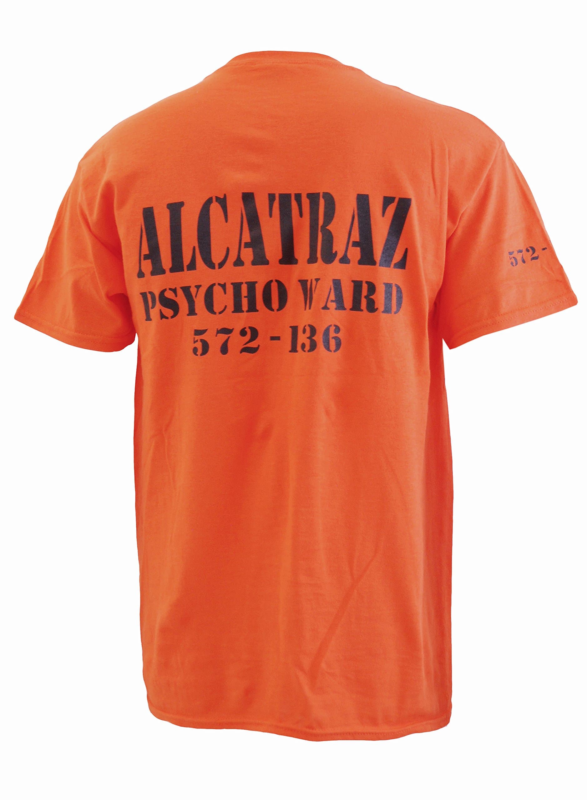 Alcatraz Psycho Ward 572-136 Mens Black Or Orange T Shirt (XX-Large, Orange)