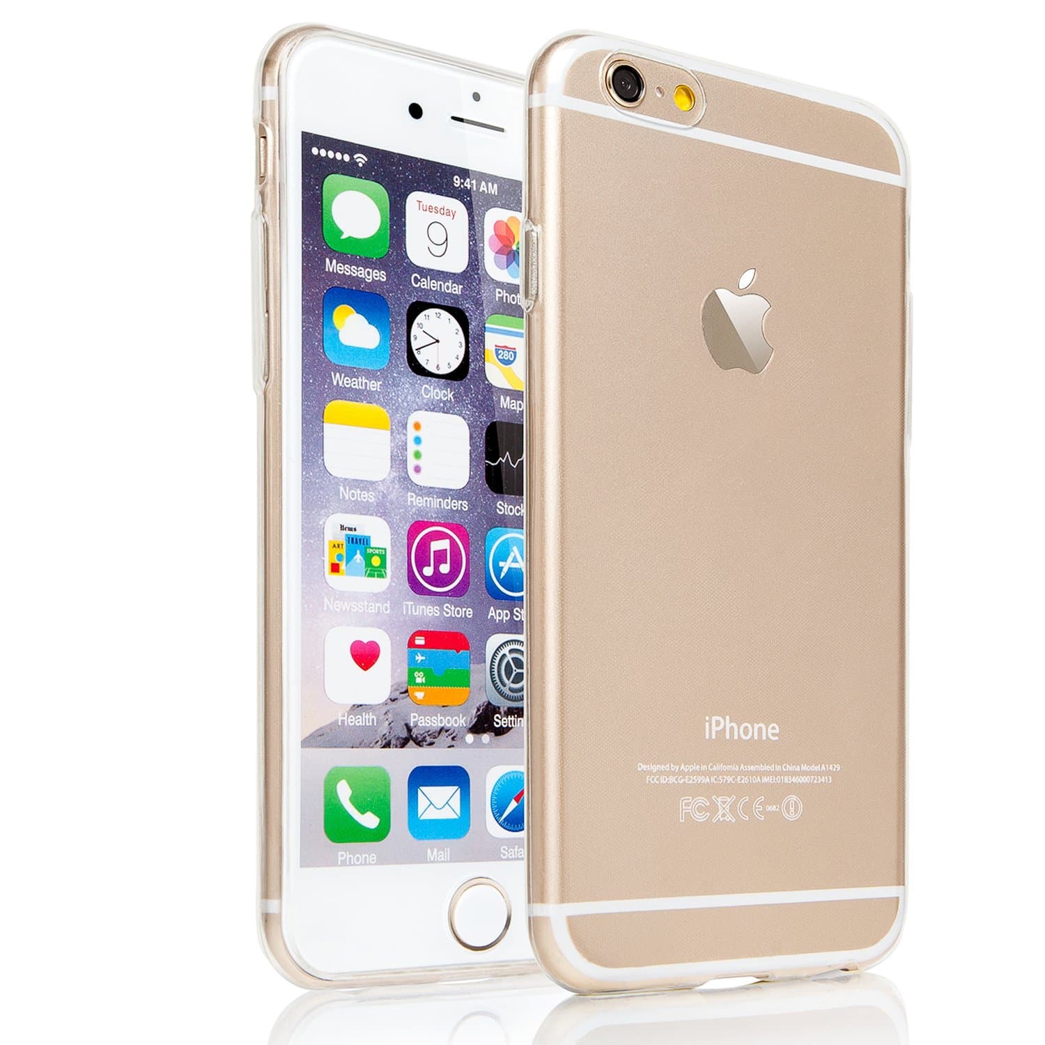 iPhone 6 Case – Diacase [Crystal Clear] Luxury [0.75mm Elegantly Thin] Premium Cases - [Soft Flexible Silicone] Custom Designer [Non-slip] Protective Surface – For Apple iPhone 6 (4.7 inch)