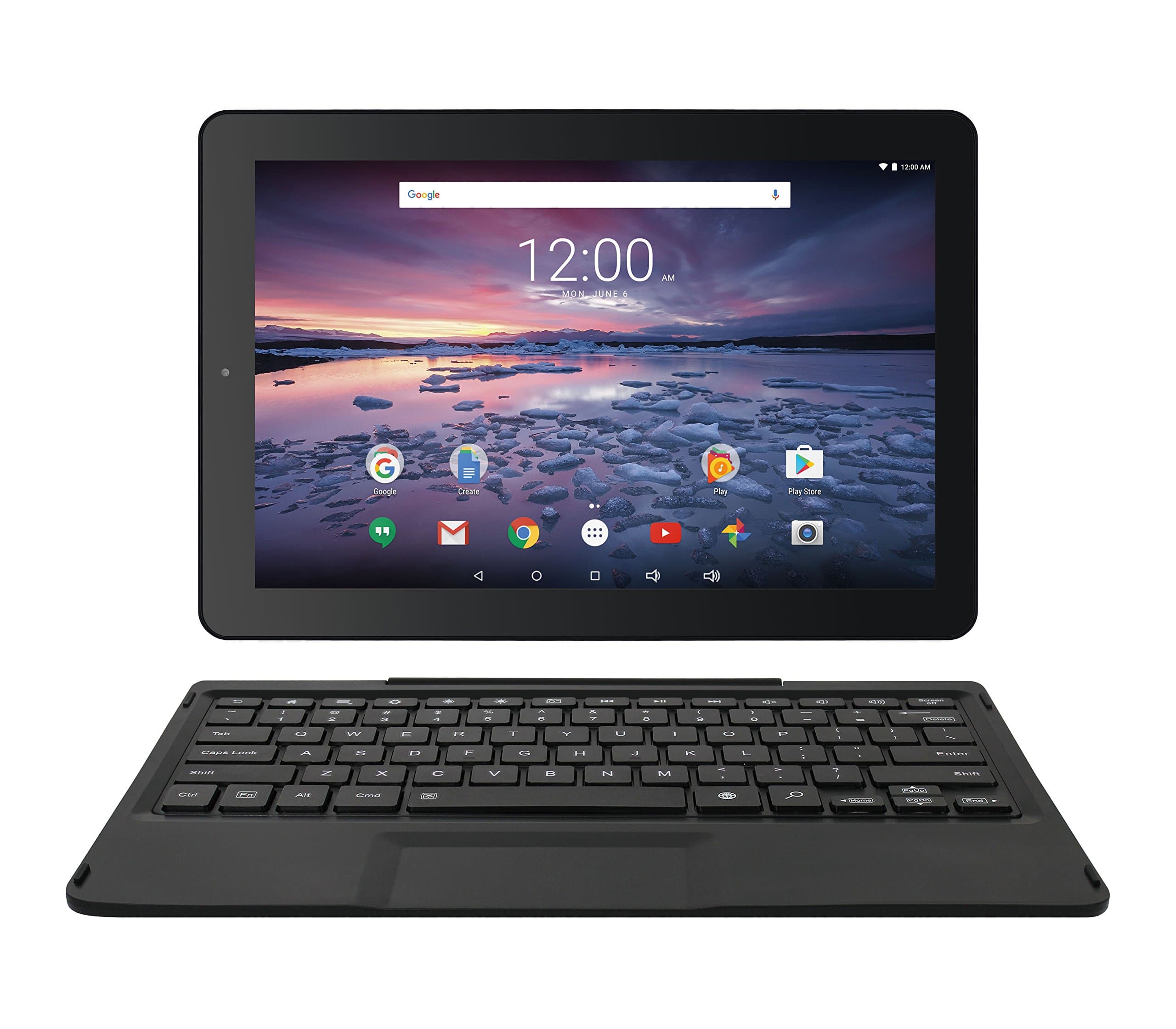 Pro12 with WiFi 12.2" 2-in-1 Touchscreen Tablet PC Featuring Android 6.0 (Marshmallow) Operating System, Black