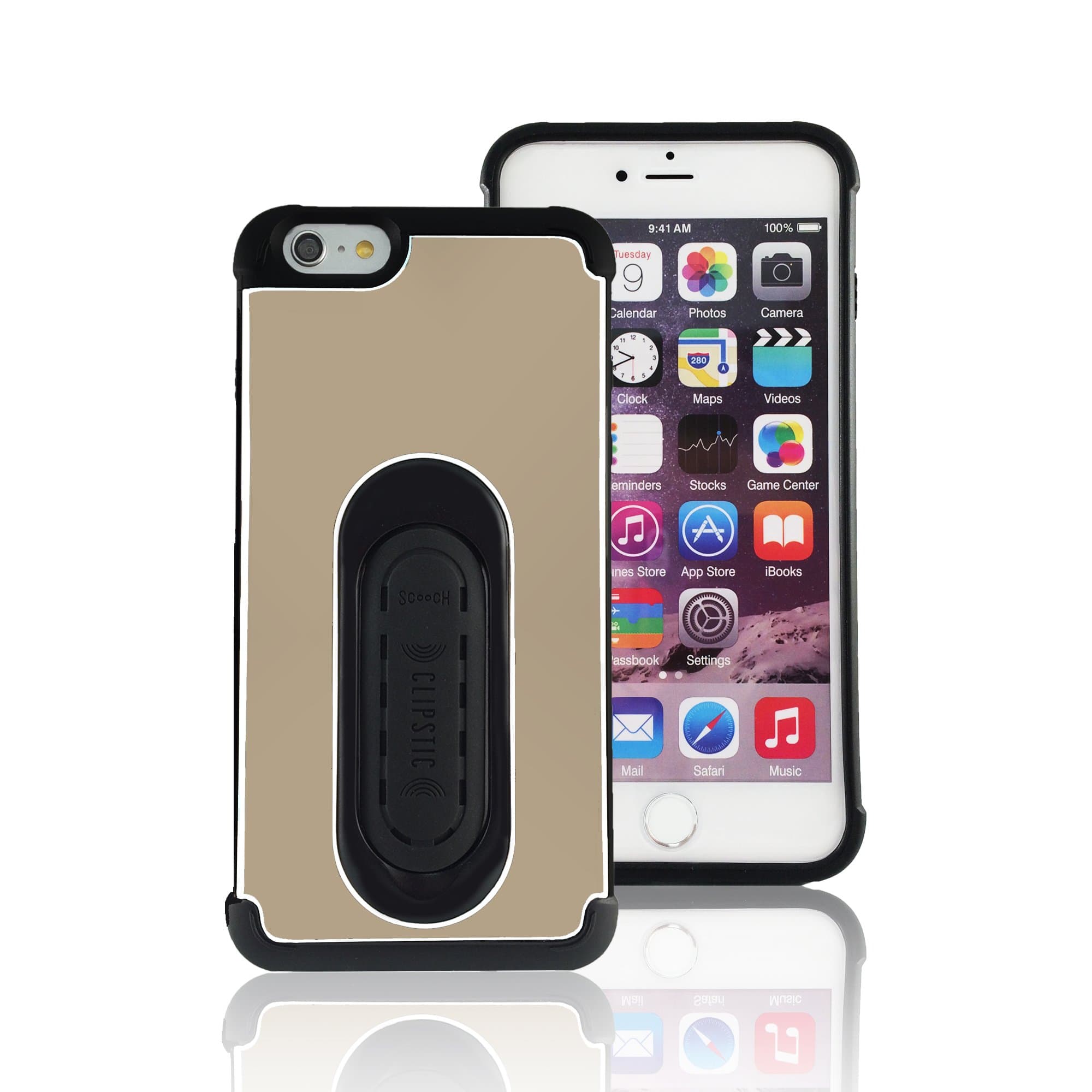 Scooch 4-in-1 Clipstic Pro Case for iPhone 6+/6S+ (Gold)