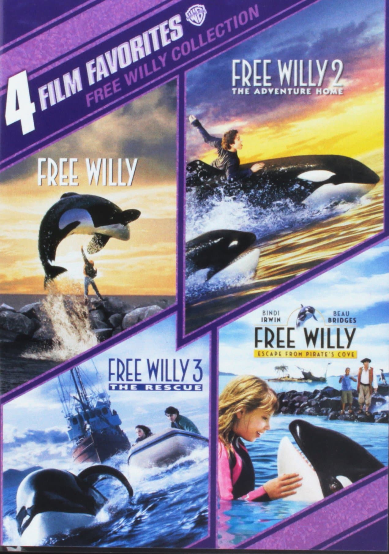 4 Film Favorites: Free Willy 1-4 (4FF)(90th Anv Stkr/DVD)