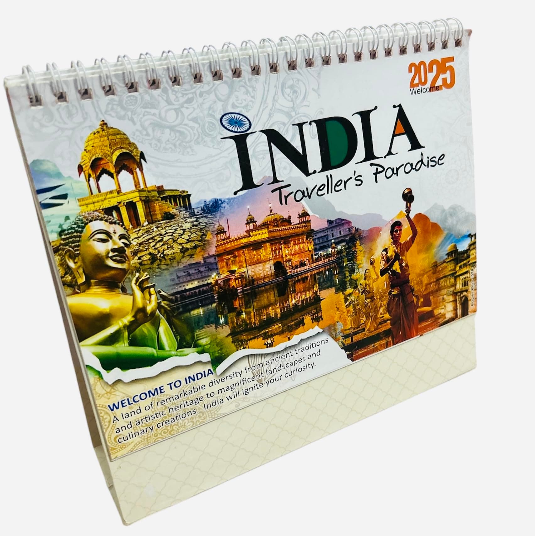 India Traveller,s Paradise 2025 New Year Desktop calendar/Pictures calendar