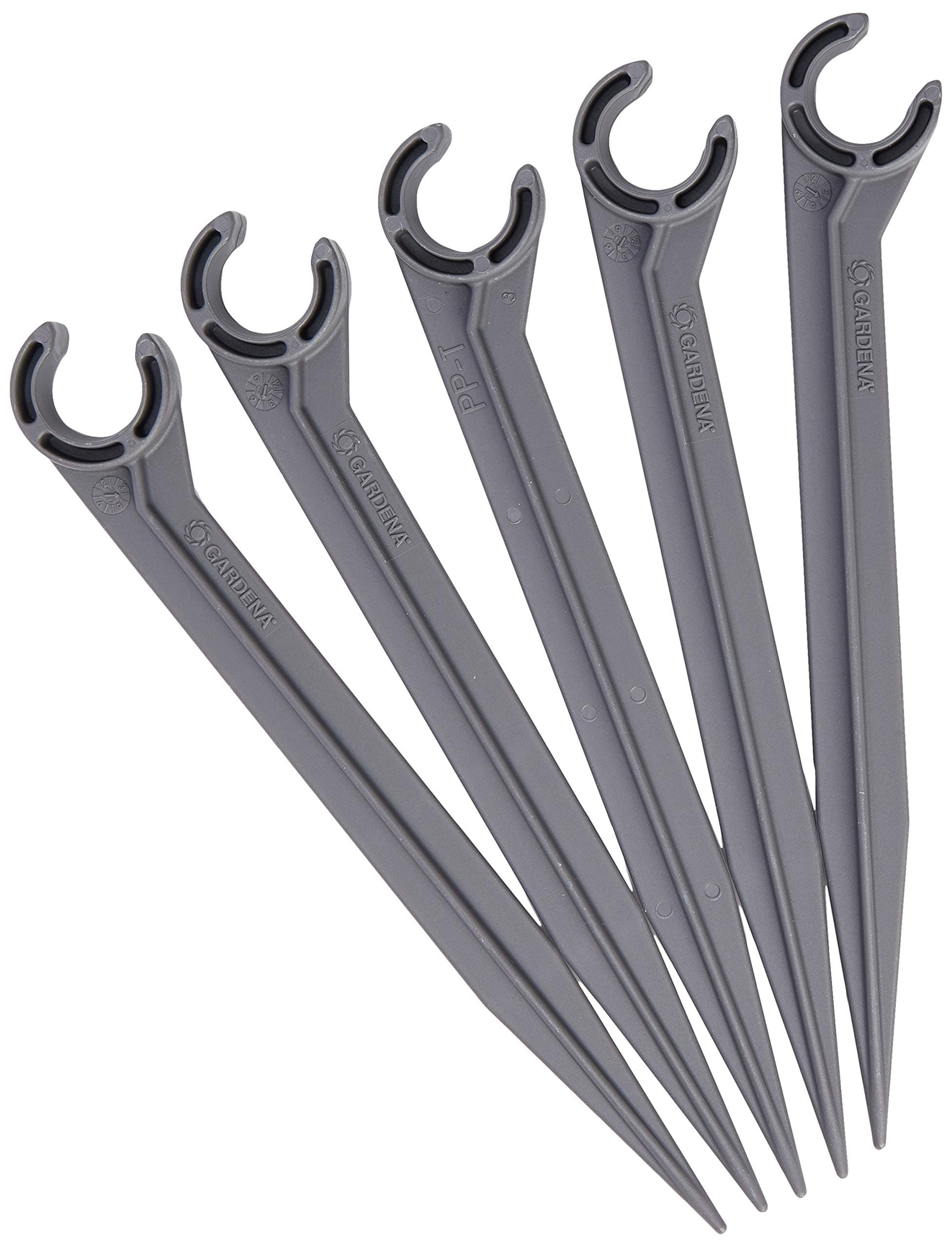 Gardena 1328-26 - Micro-Drip Tube Support, 13 mm, pack of 20