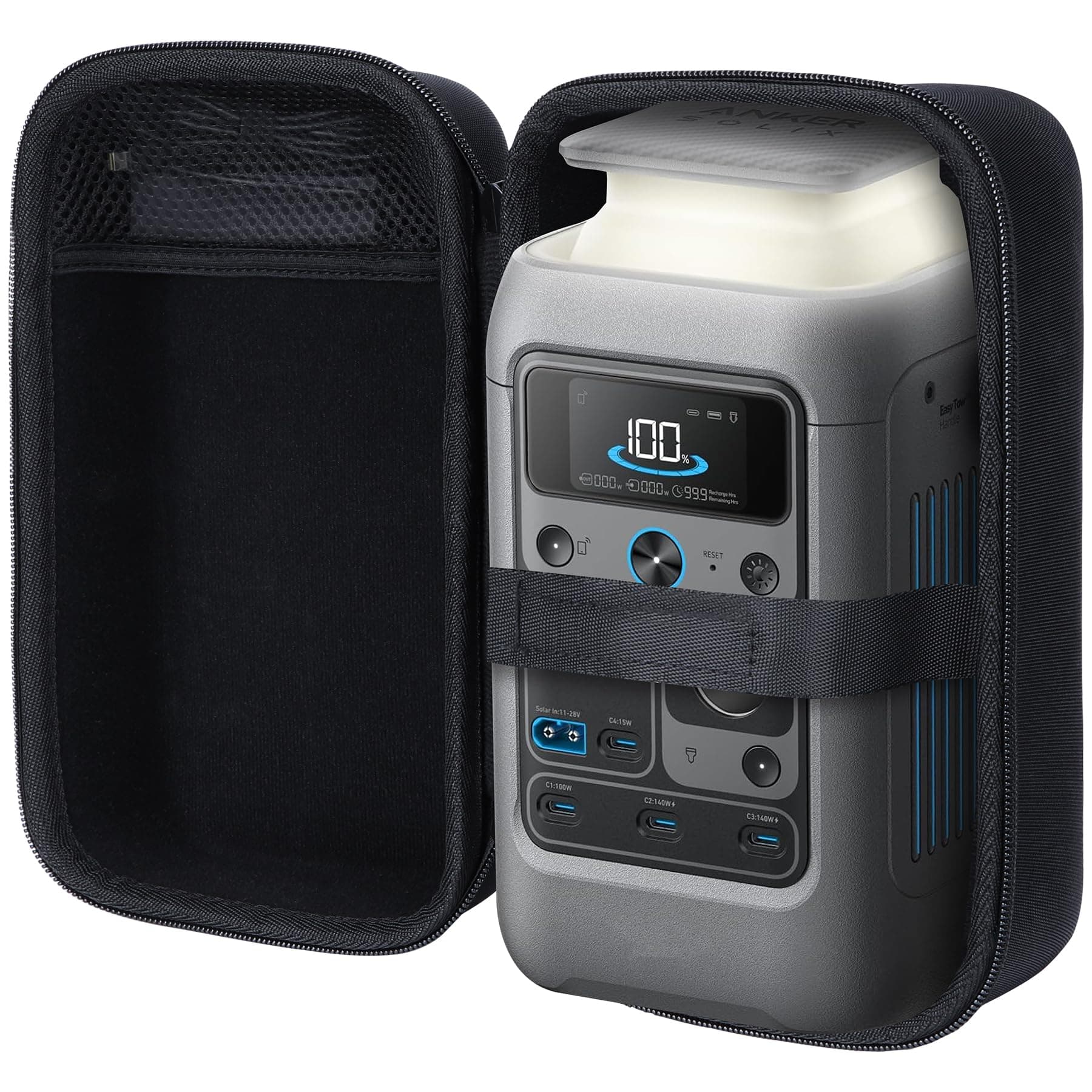 Storage Case Compatible with Anker SOLIX C300 DC Power Bank Station Outdoor 288Wh 90,000mAh Portable Power Station
