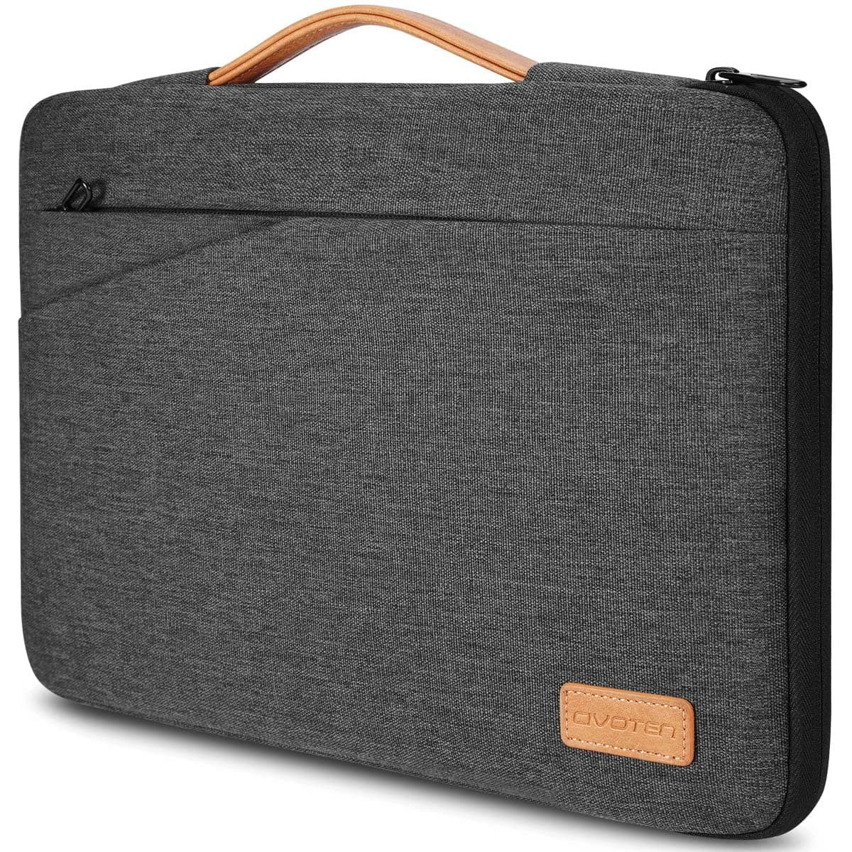 Laptop Sleeve Case 13-13.3 Inch Notebook Bag Water-Resistant Handbag for 13.3" MacBook Air /13.5" Surface Book /14" IdeaPad Flex 5i /14" DELL Latitude 14 5401/14" ThinkPad T14, Dark Gray