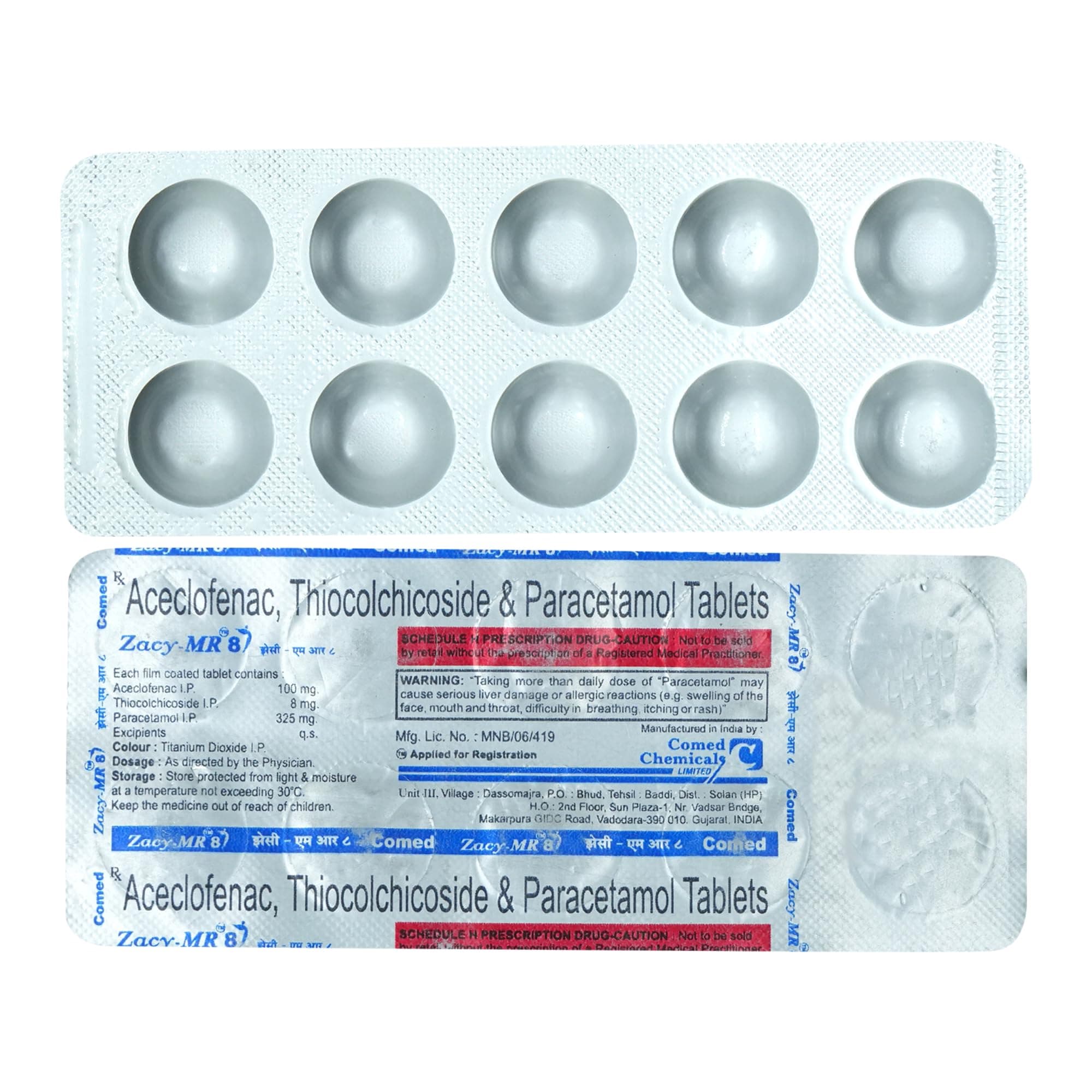 Zacy MR 8 - Strip of 10 Tablets