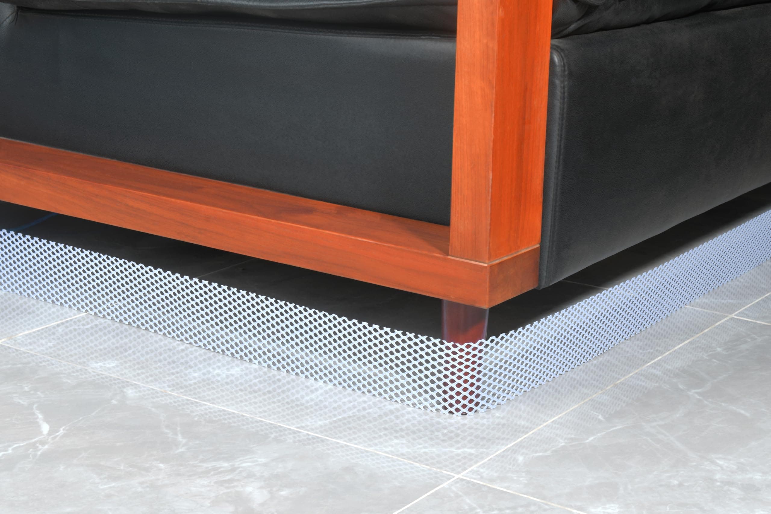 New Concept Under Sofa Blocker, 360" x 3", No Drooping, No Sticking to Floors - Unique Under Sofa Protector Mesh Roll (30 Feet, 3 Inches) White
