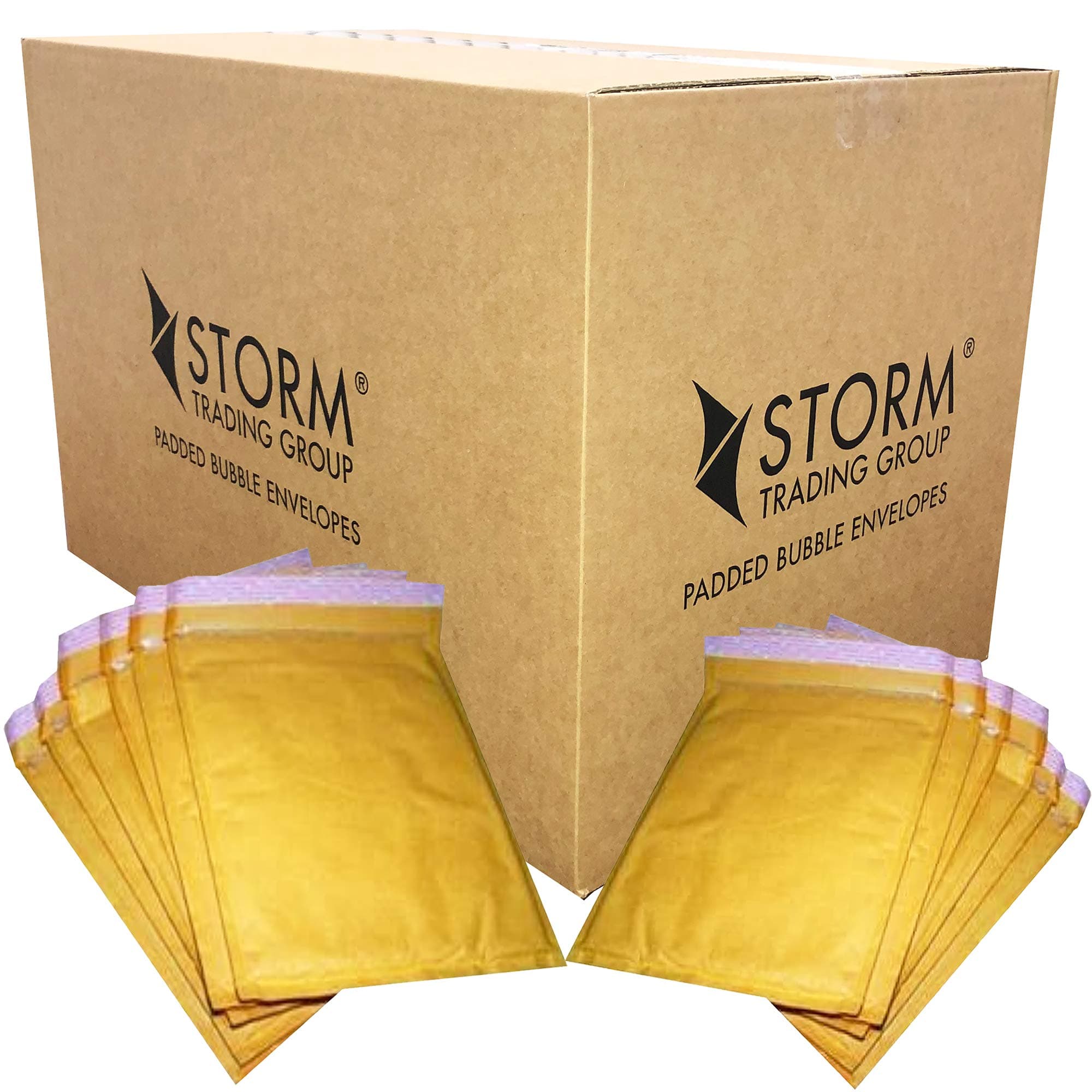100 Gold Bubble Padded Envelopes 240x320mm A4 STG 7