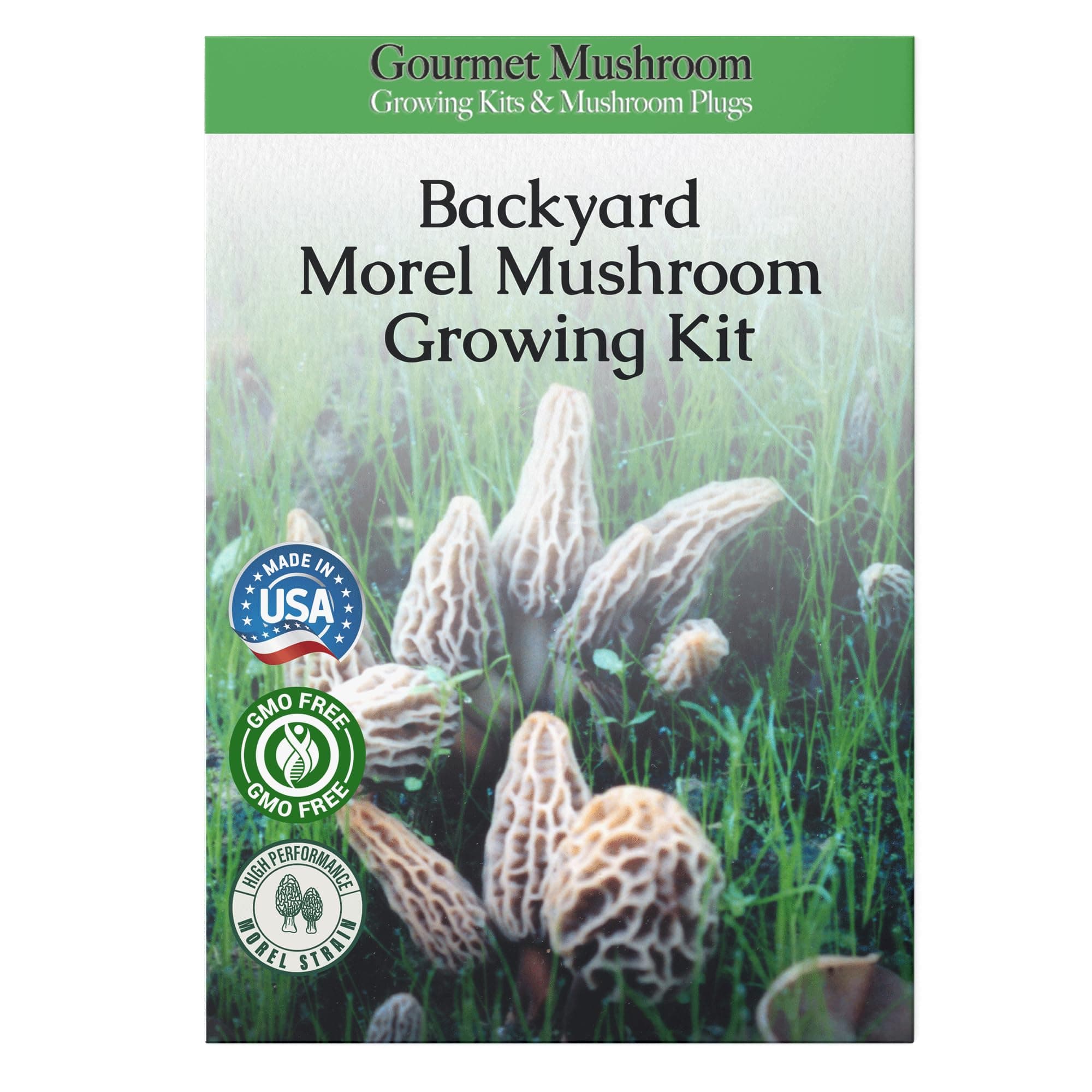 MOREL HABITAT KIT® Morel Mushroom Growing Kit (Morchella esculenta), Compatible with Any Soil Type Across The U.S., Outdoor Garden & Backyard Cultivation Set with Full Instructions - Made in The USA