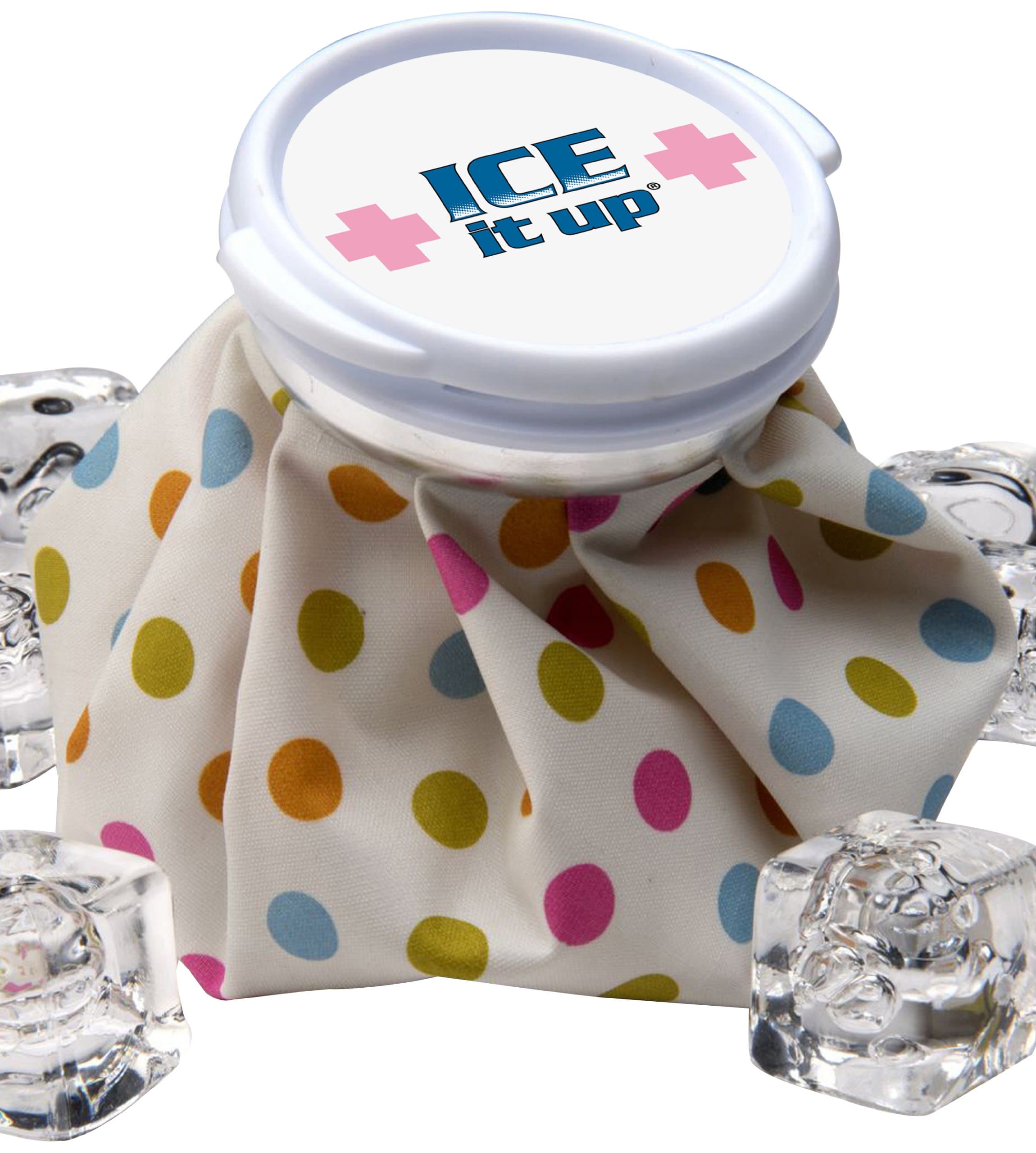 Ice Aid Vintage Style Ice Bag, Polka Dots Gone Wild