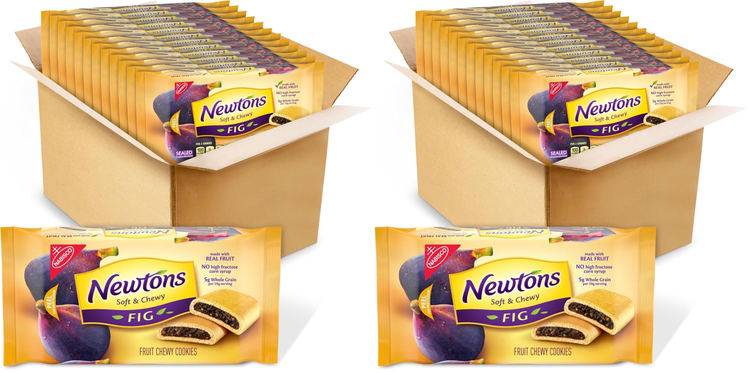 Fig Newtons Soft & Fruit Chewy Fig Cookies, 12-10 oz Packs (Pack of 2)