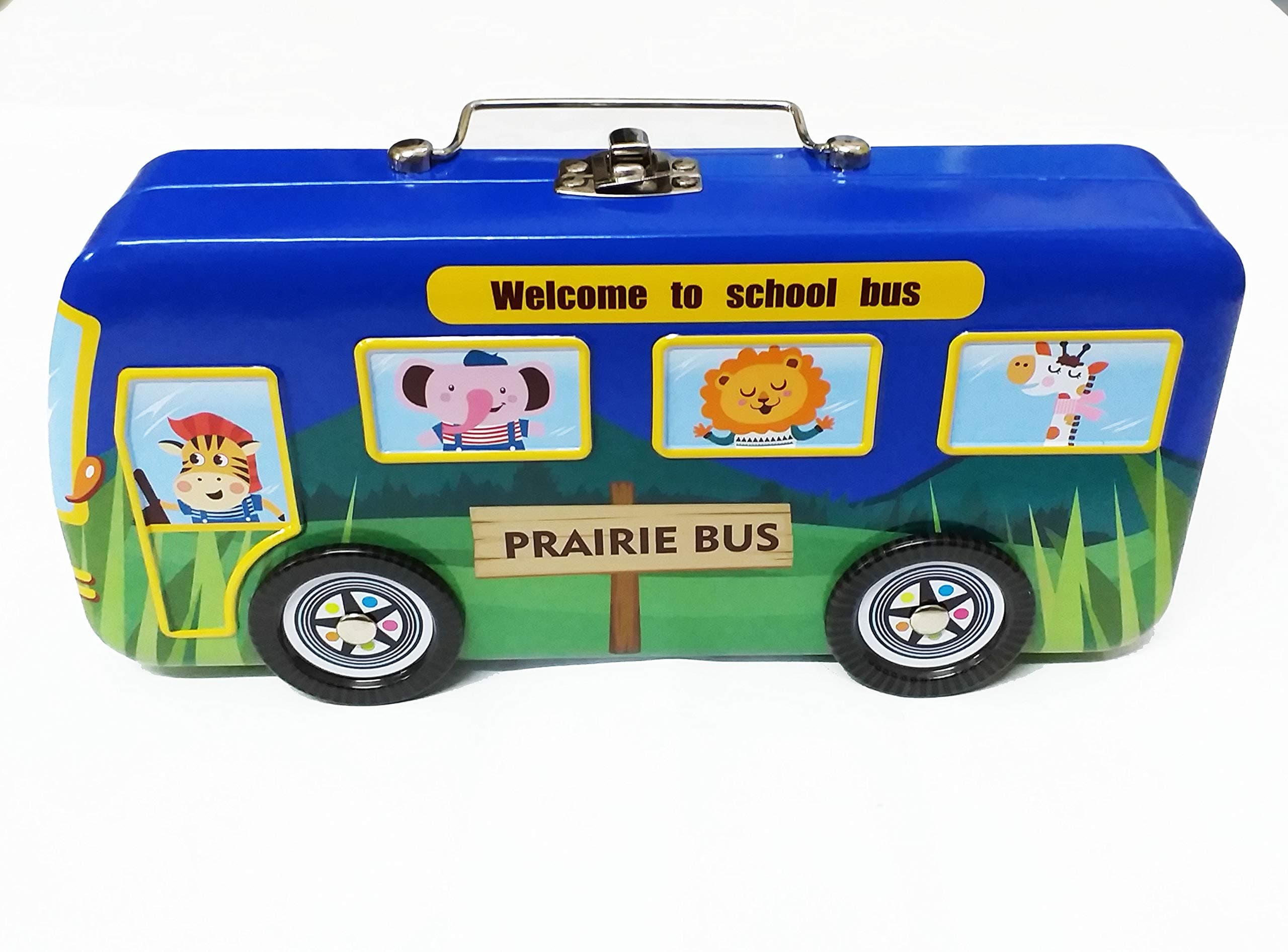 Dhinchak Stores Moving Bus Style Multi Compartment Excellent Finish Pencil Box